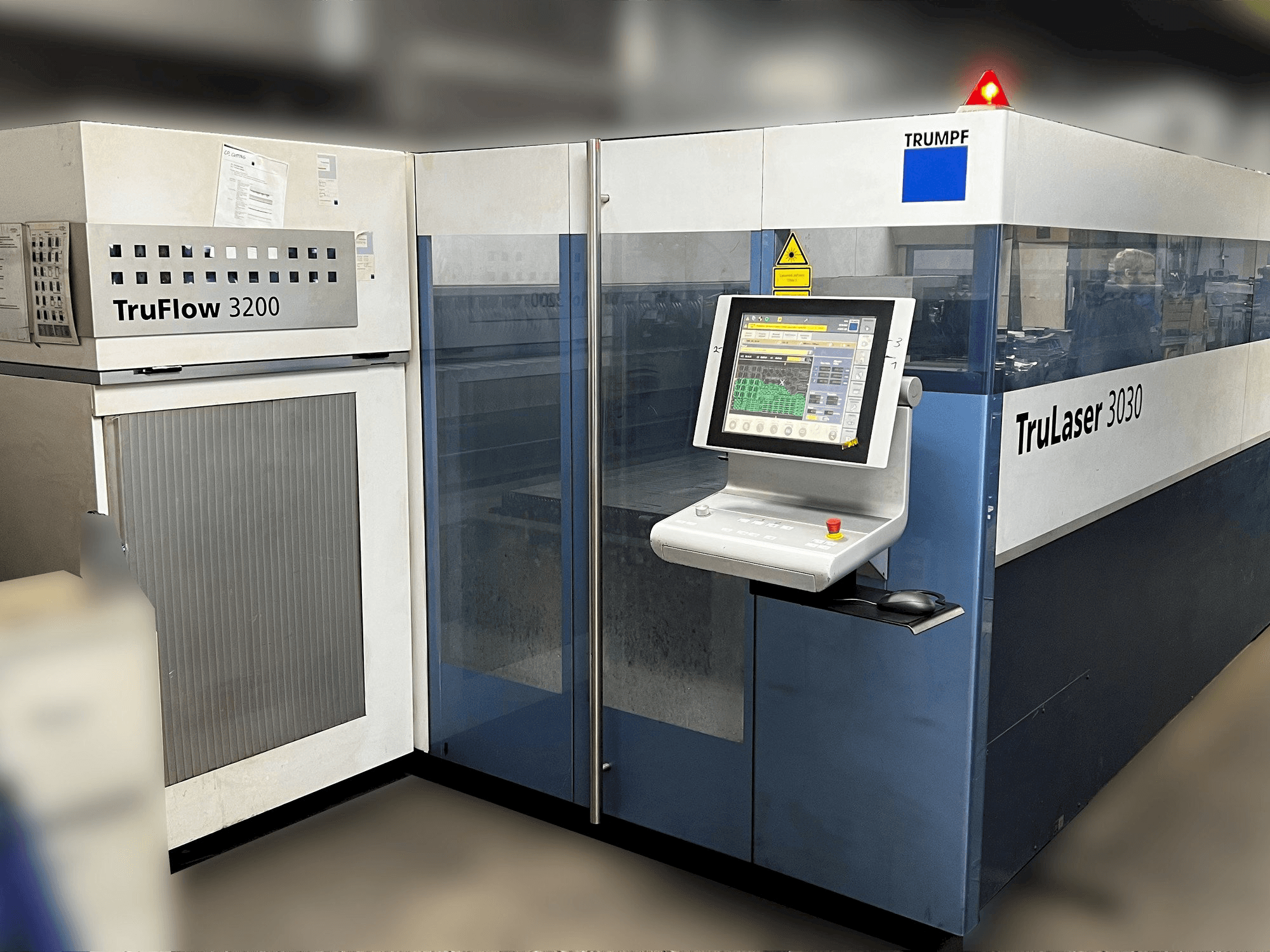 Trumpf Trulaser 3030-maskinen framifrån