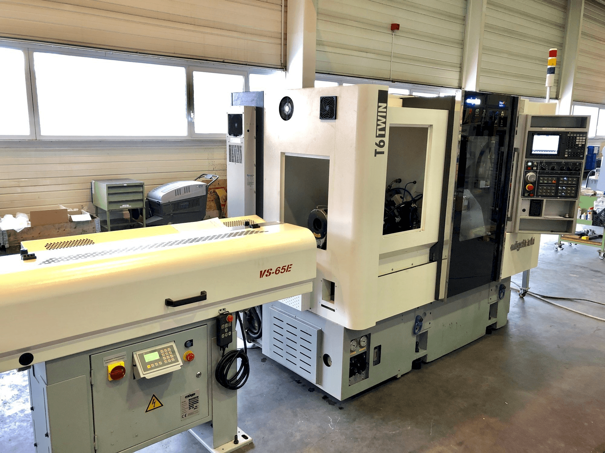 Müga T6 Twin 60-maskinen framifrån