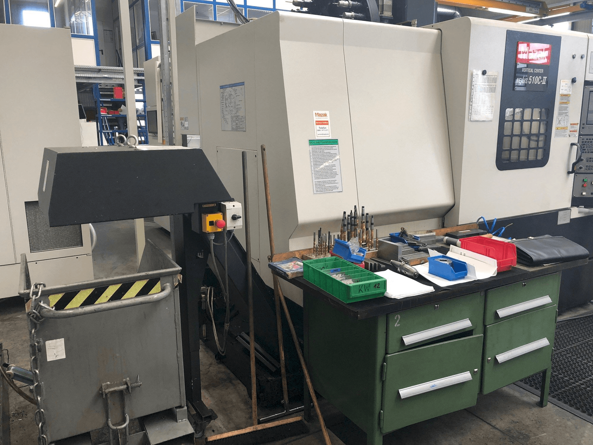 Mazak Nexus 510C-II-maskinen framifrån