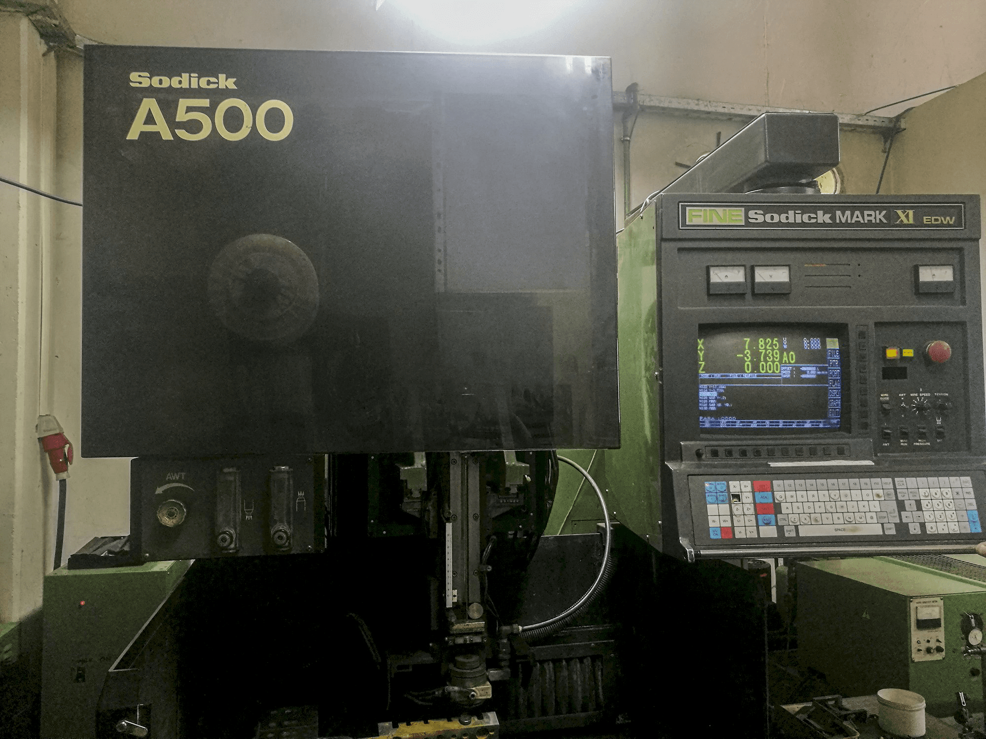 Sodick-maskinen framifrånA500