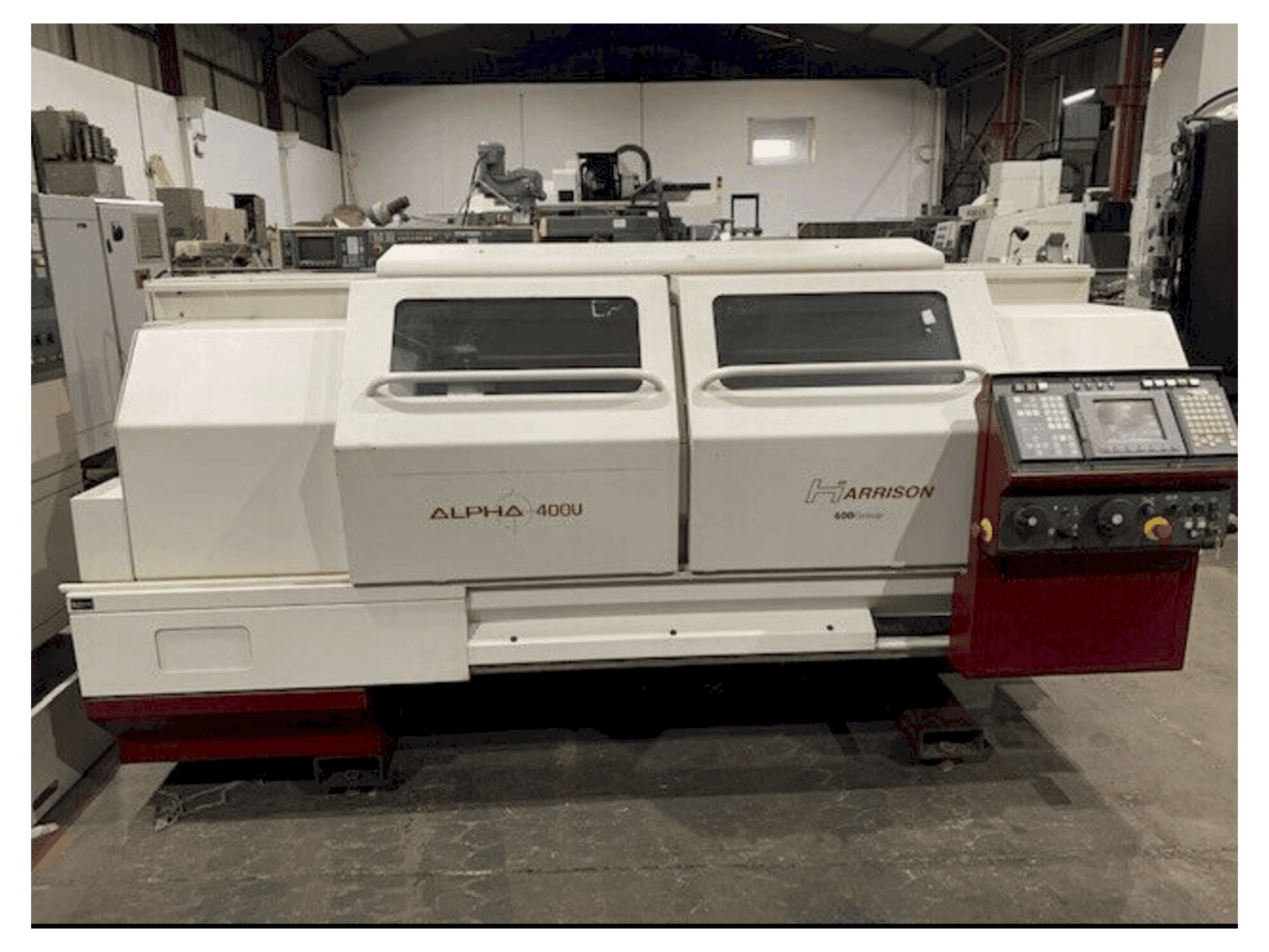 Harrison ALPHA 400 U-maskinen framifrån