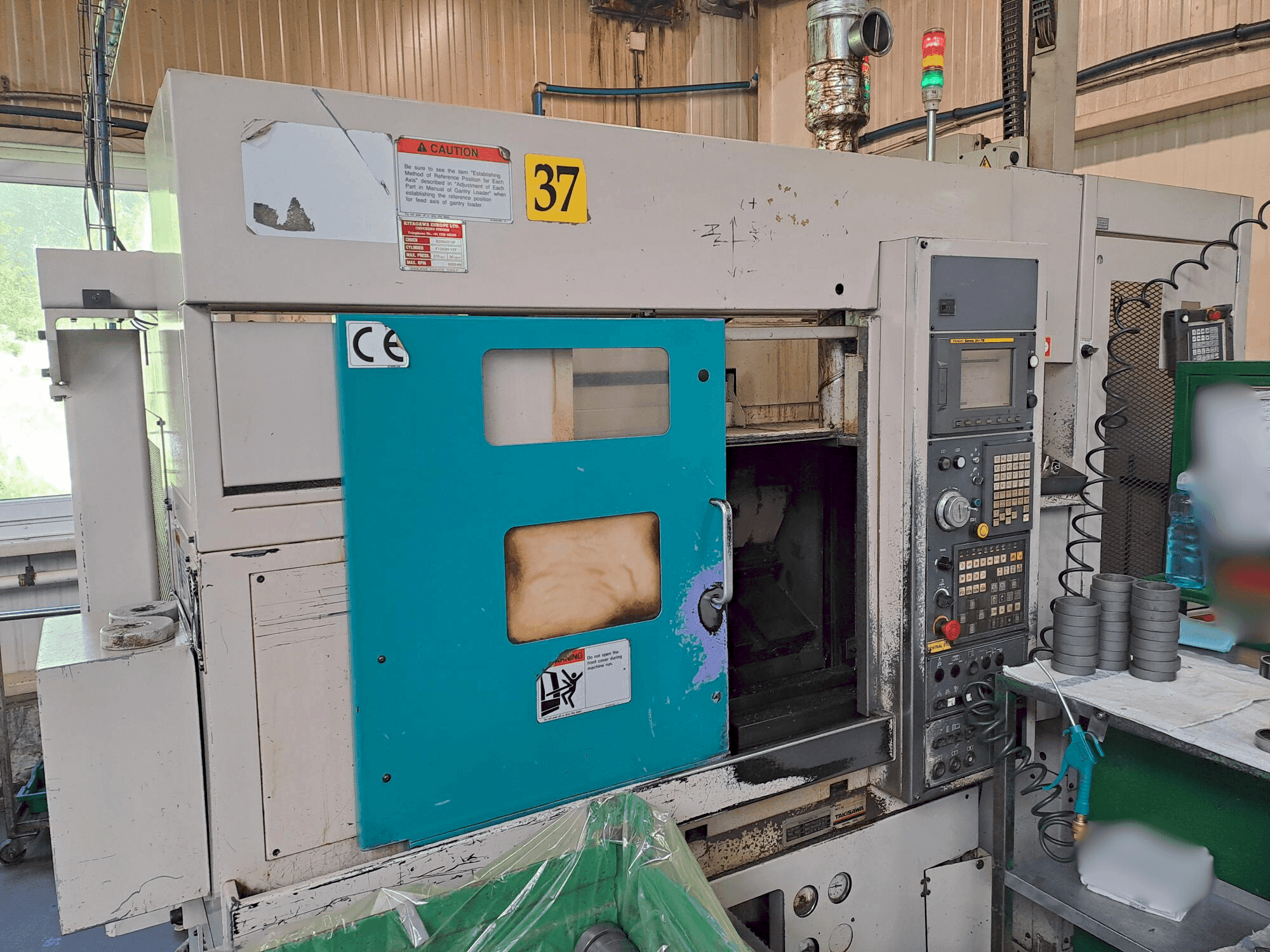 Takisawa TC 200-maskinen framifrån