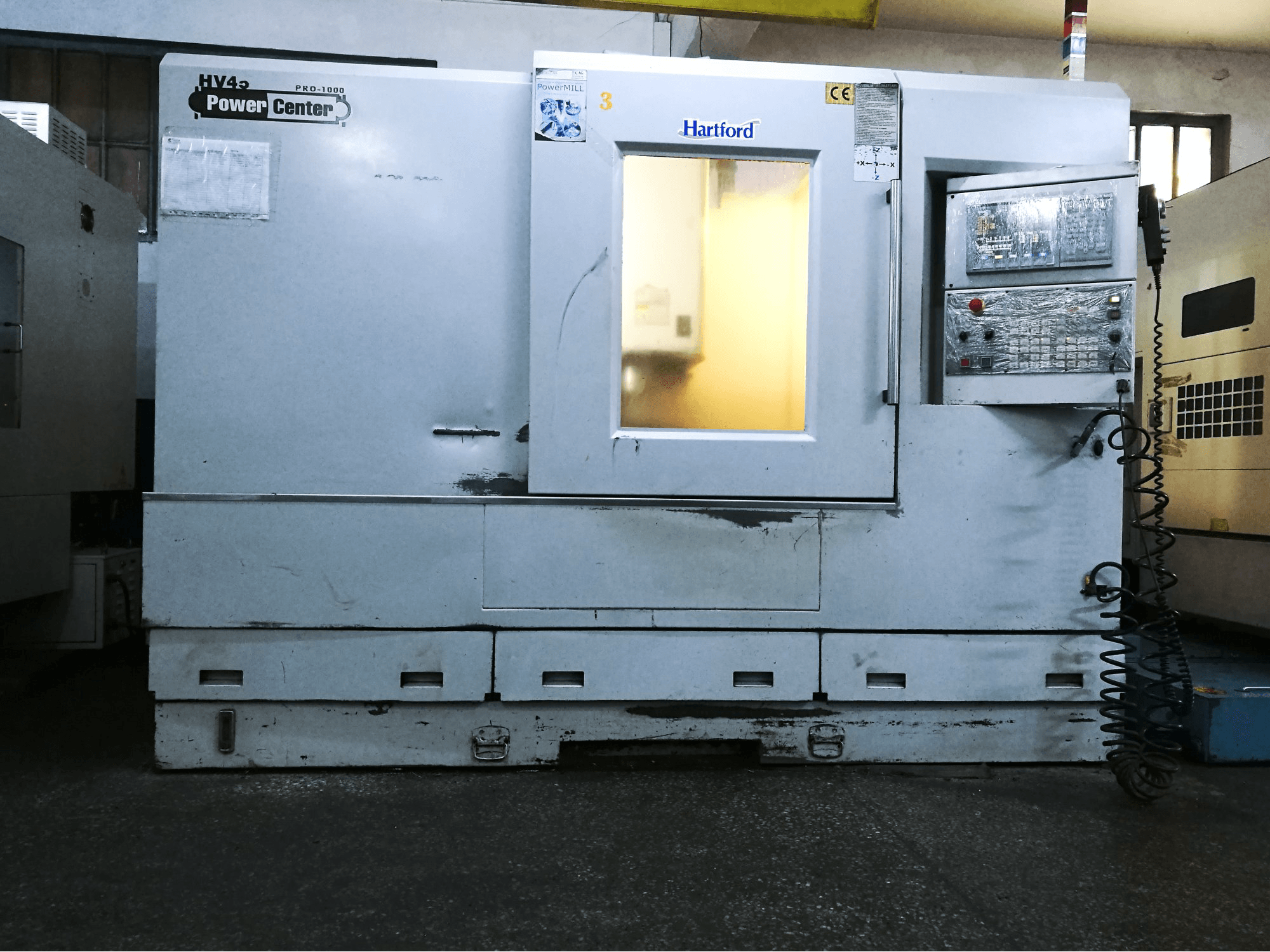 Hartford-maskinens arbetsytaPRO1000S