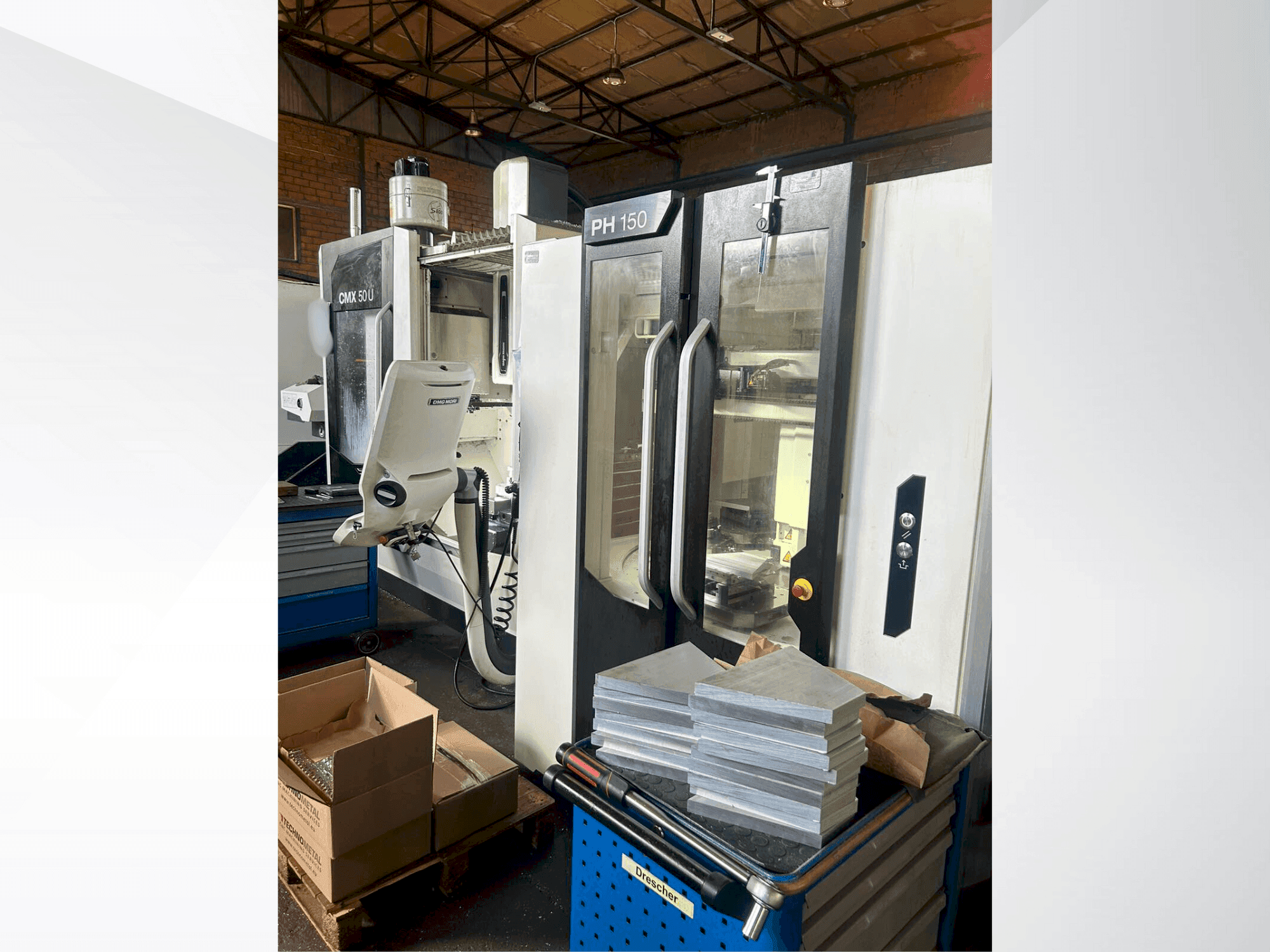 DMG MORI CMX50U-maskinen framifrån