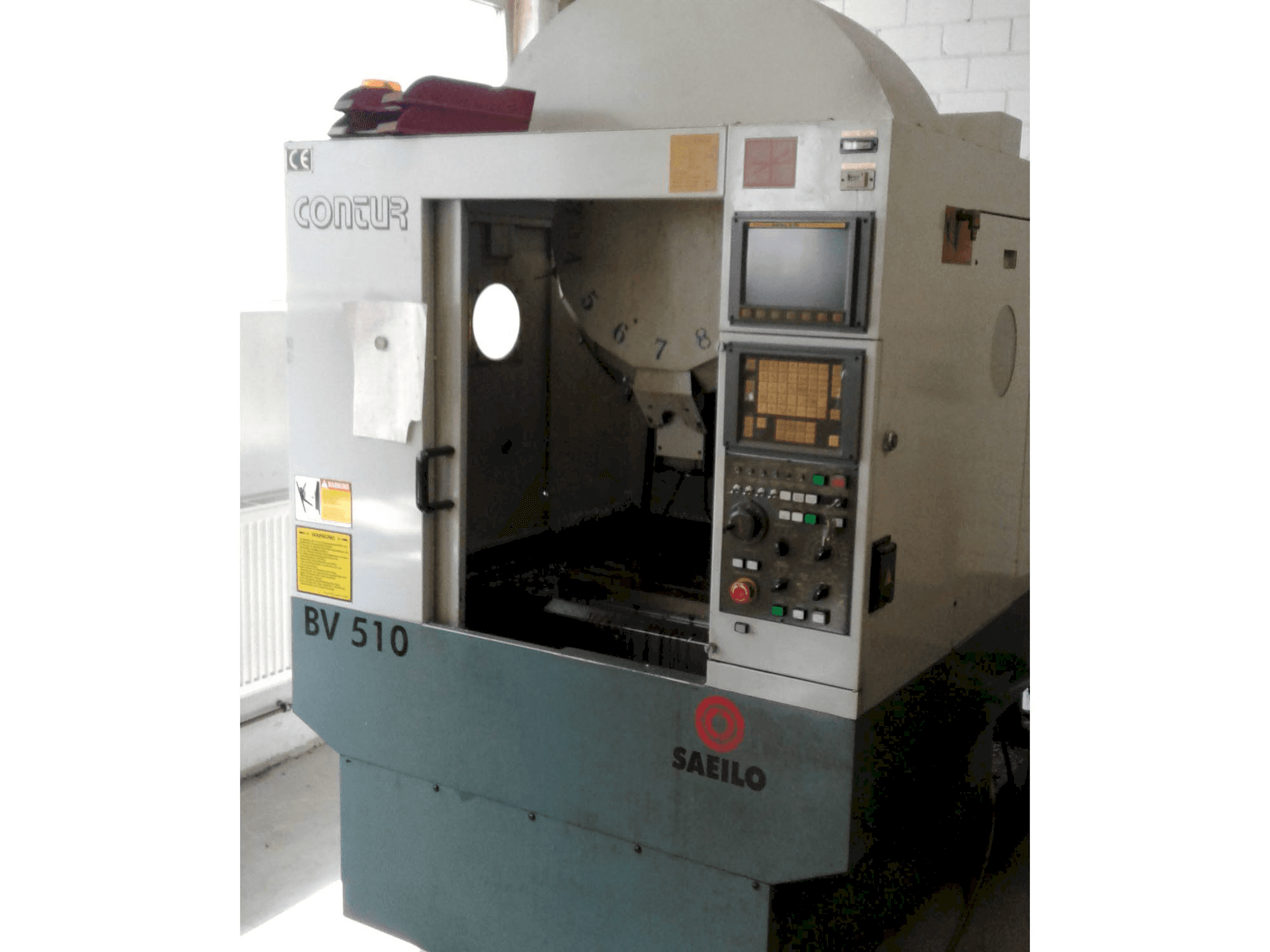 Saeilo BV 510-maskinen framifrån