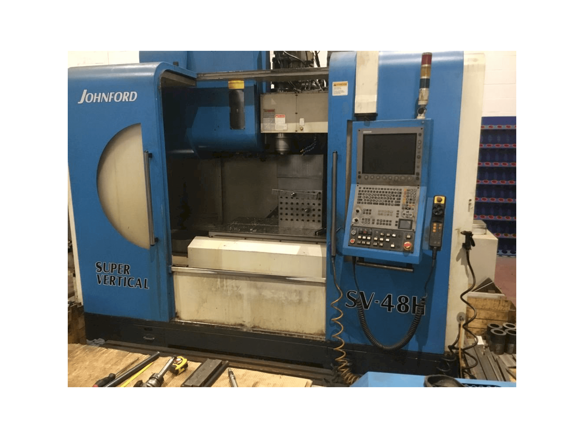 Johnford SV-48H-maskinen framifrån