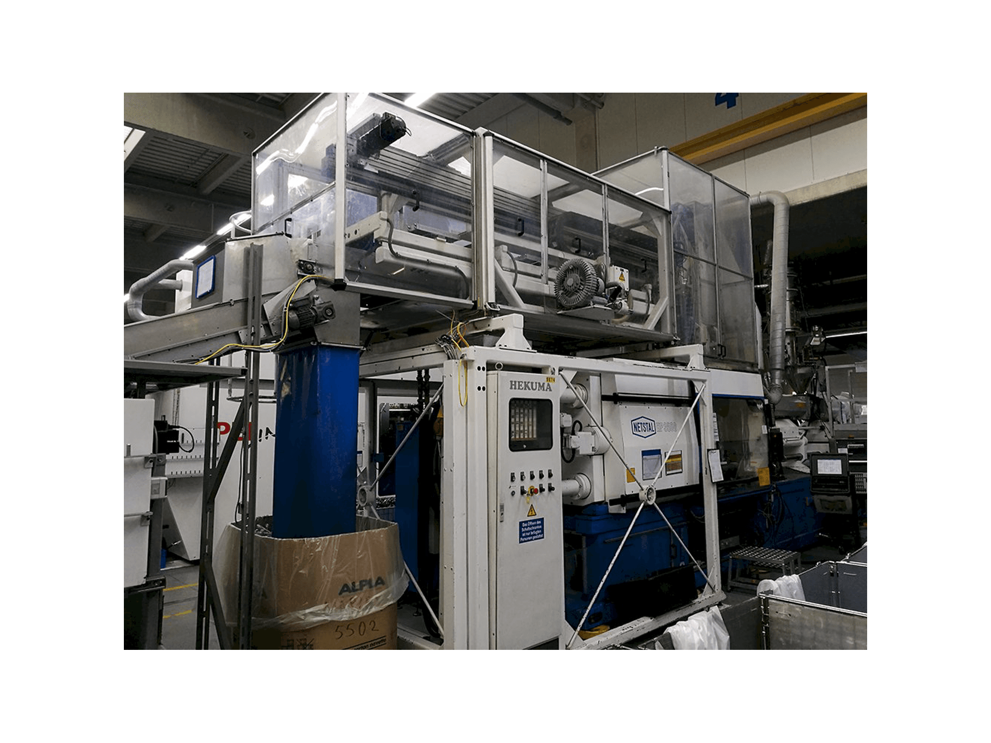 Netstal-maskinen sedd från vänsterHP-3500/3550-R