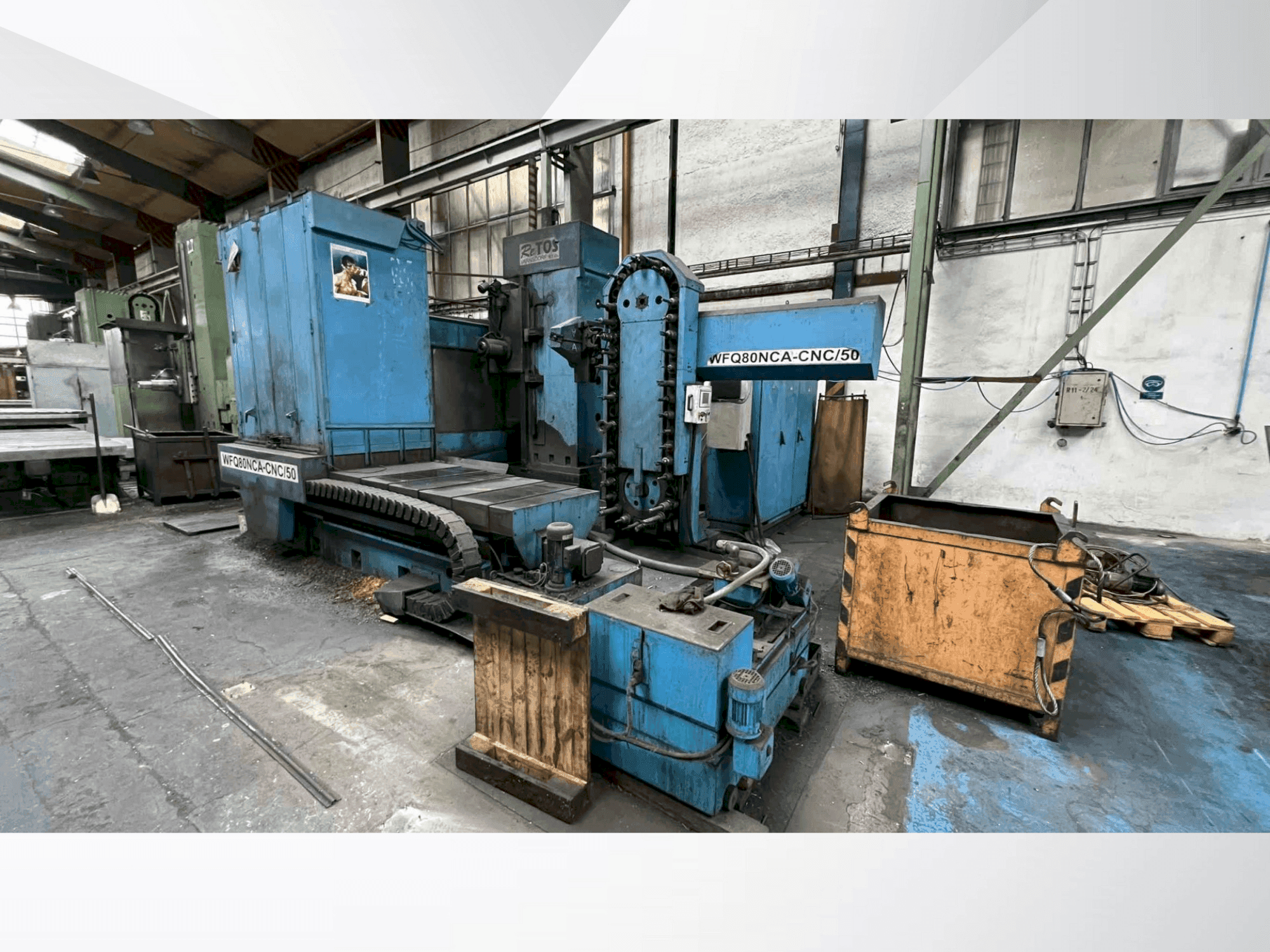 TOS WFQ80NCA-CNC/50-maskinen framifrån
