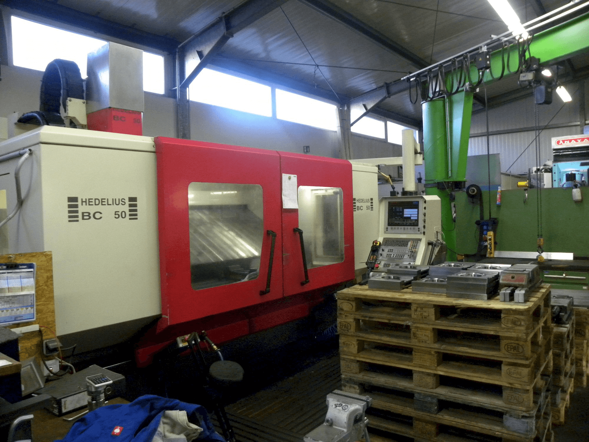 HEDELIUS BC-50-maskinen framifrån