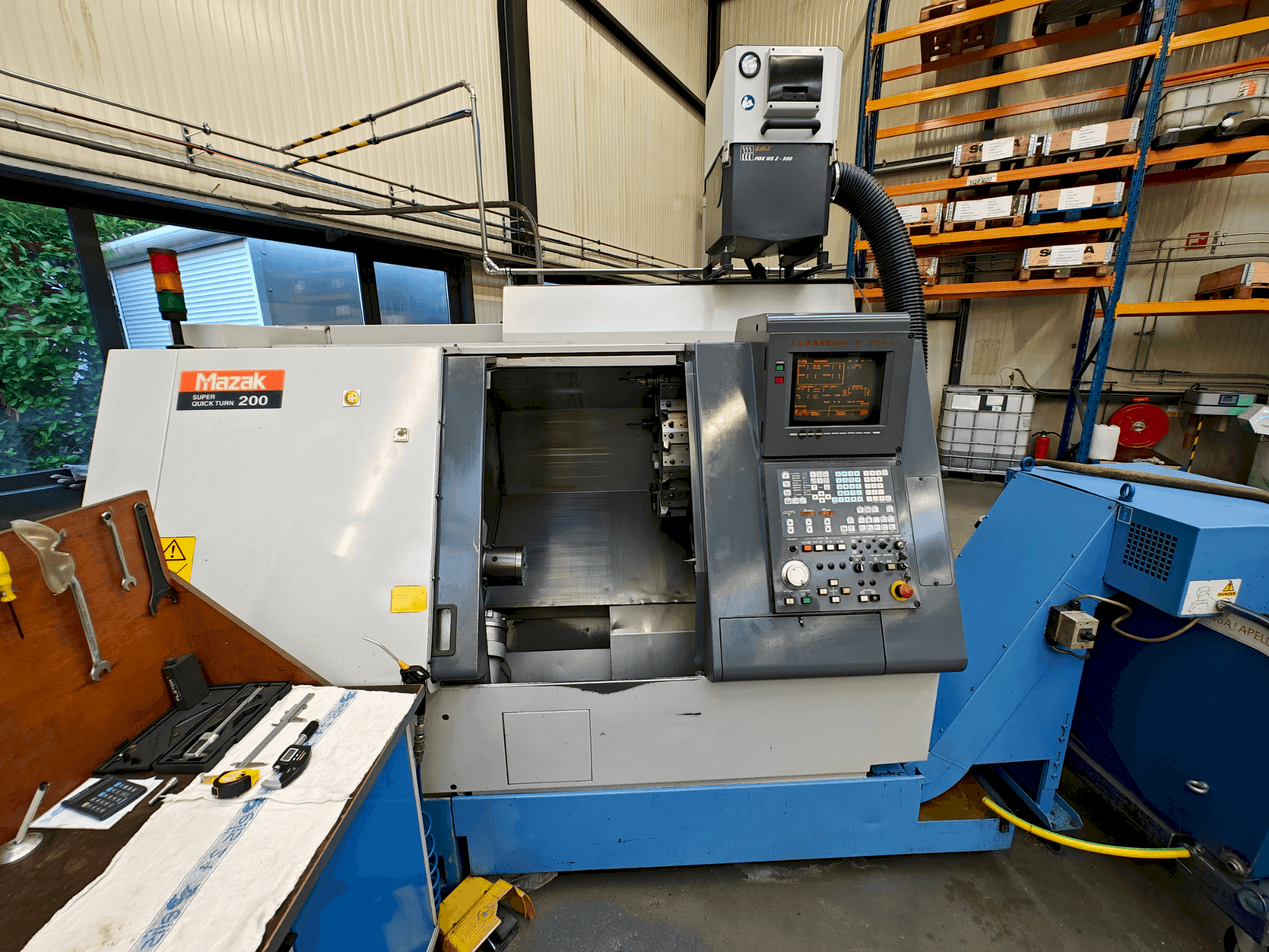 Mazak SQT-200-maskinen framifrån