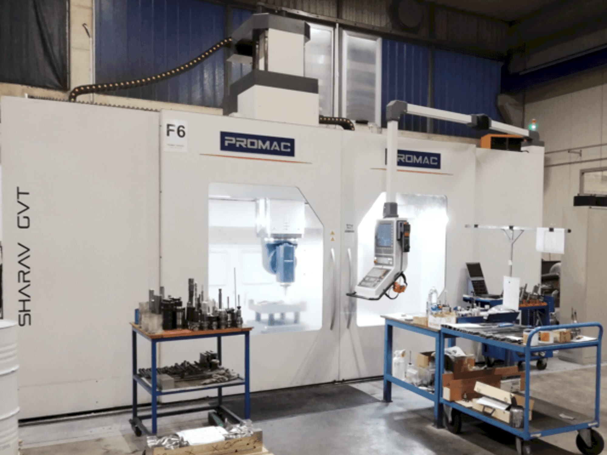 PROMAC SHARAV GTV 3.5-maskinen framifrån