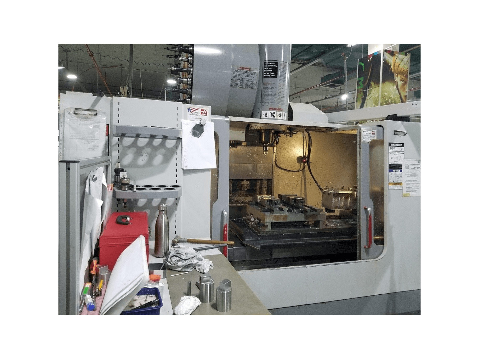 HAAS VF-4SS-maskinen framifrån