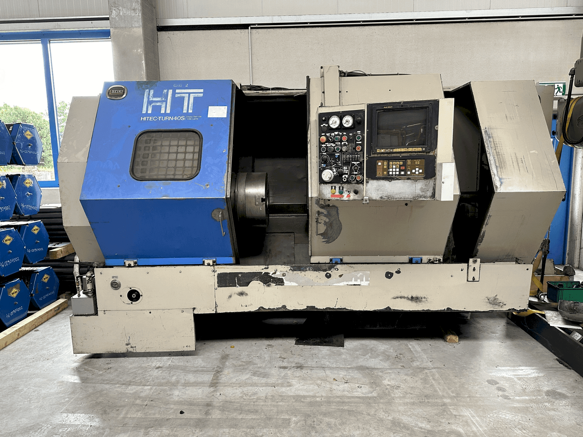 HITACHI SEIKI HT 40S-maskinen framifrån
