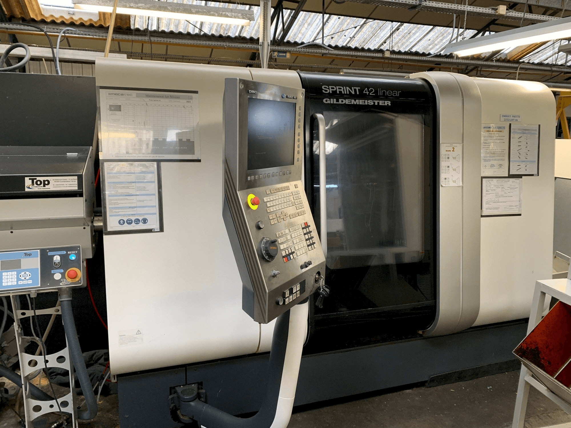 DMG SPRINT 42 linear-maskinen framifrån