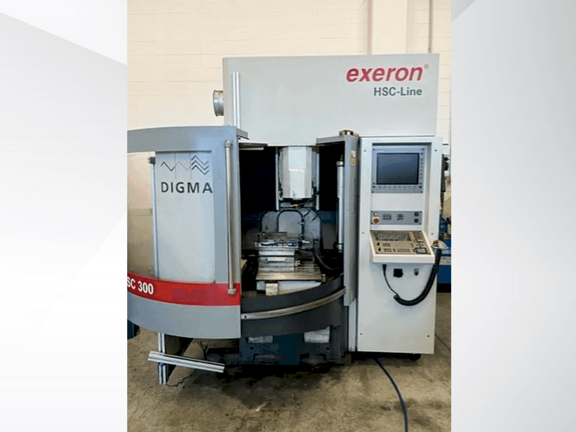 Exeron DIGMA HSC 300-maskinen framifrån