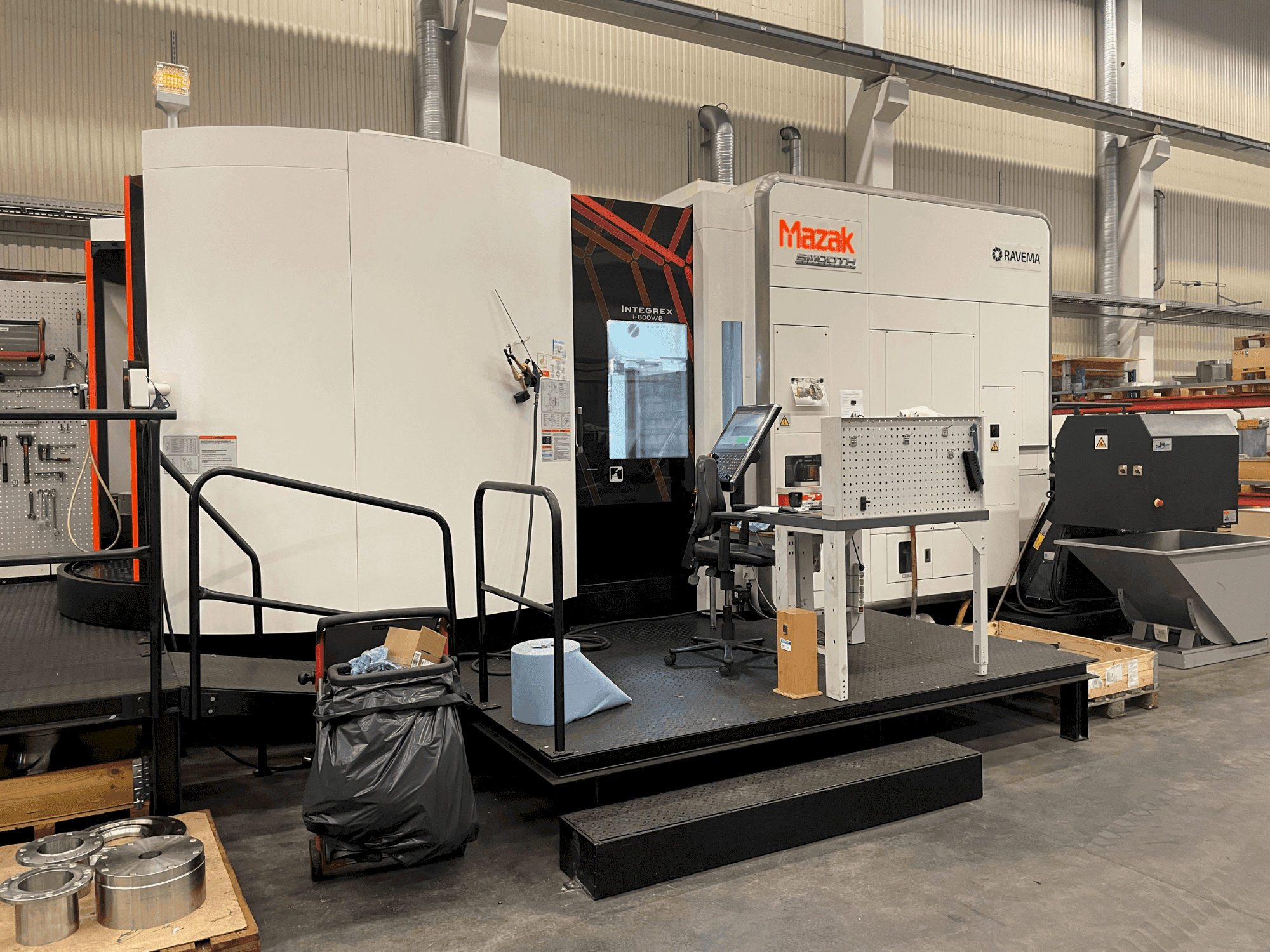 Mazak INTEGREX i-800V/8-maskinen framifrån
