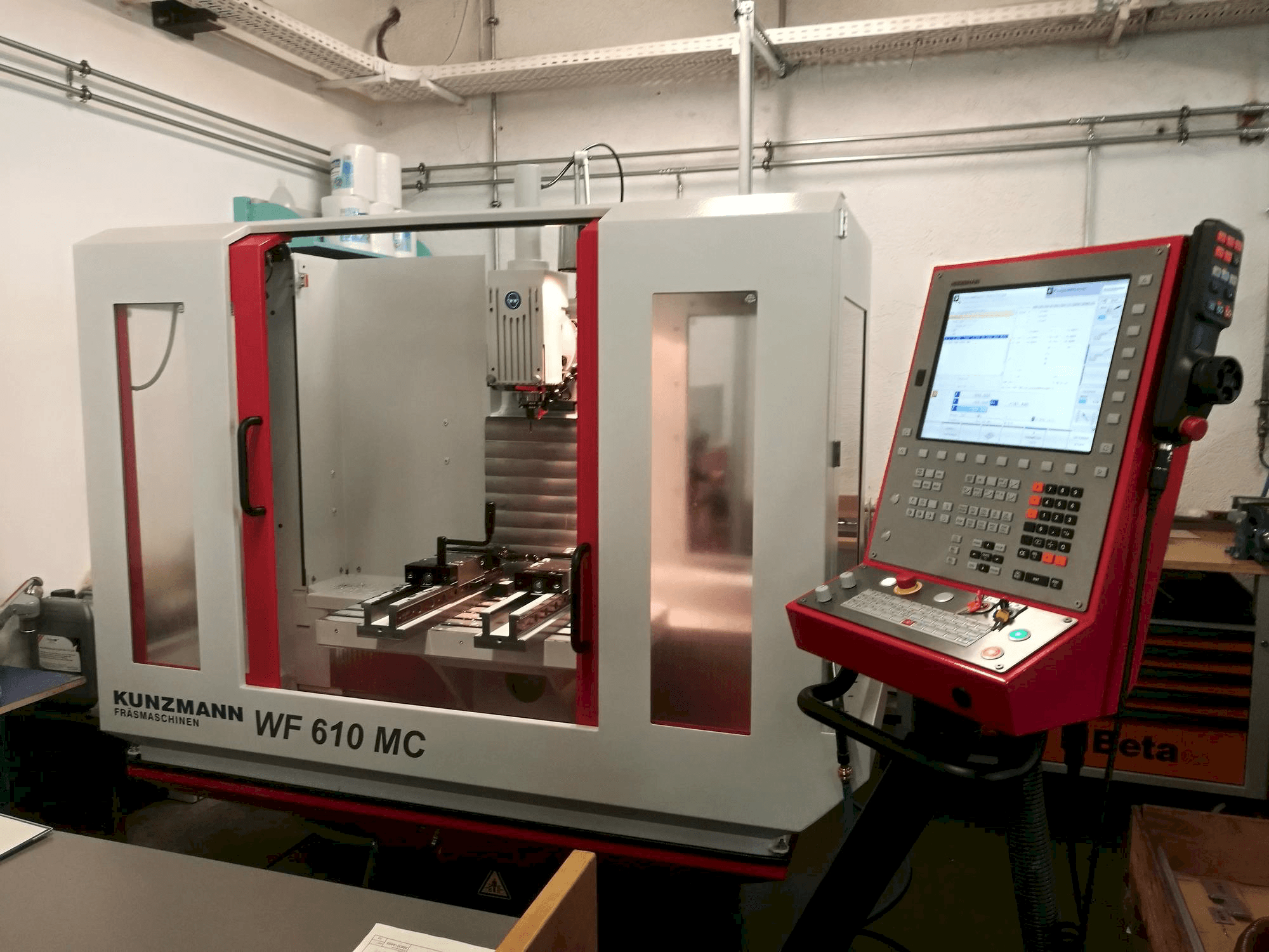 KUNZMANN WF 610 MC-maskinen framifrån