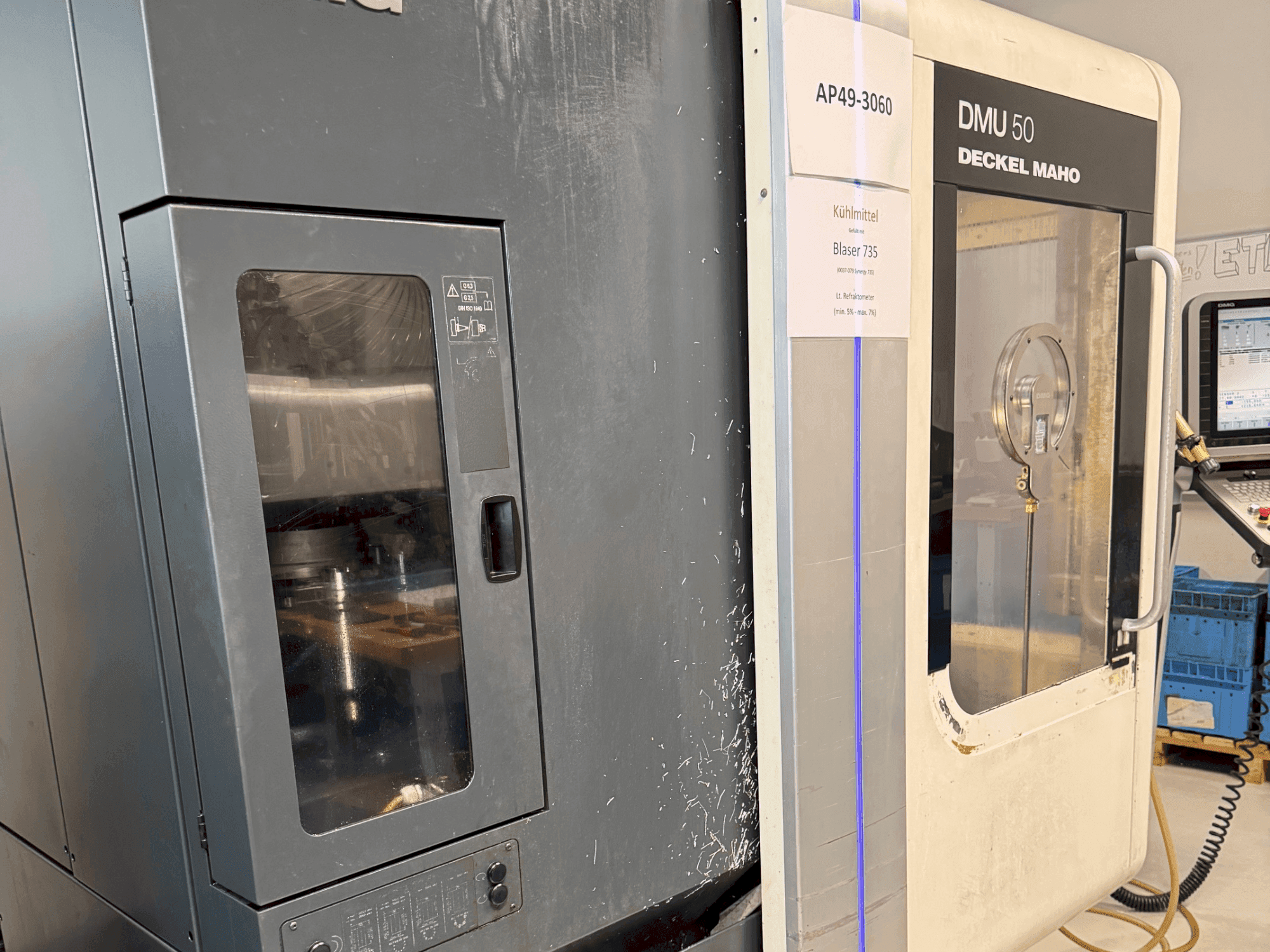 DMG DECKEL MAHO DMU 50-maskinen framifrån