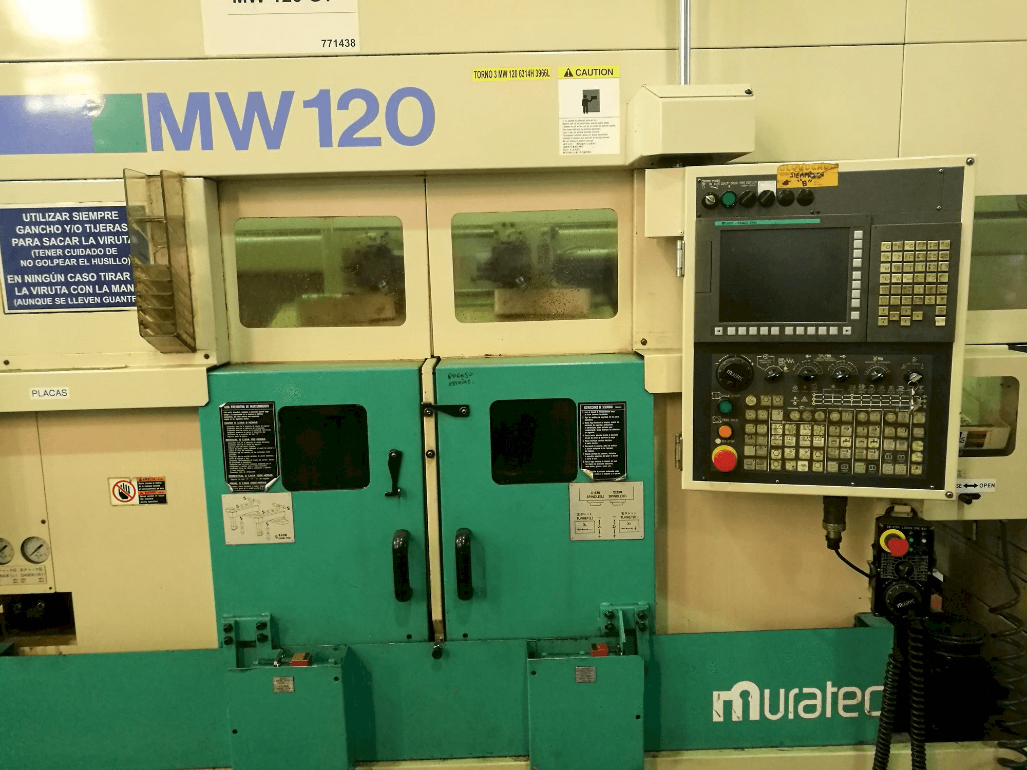 Muratec MW120-maskinen framifrån