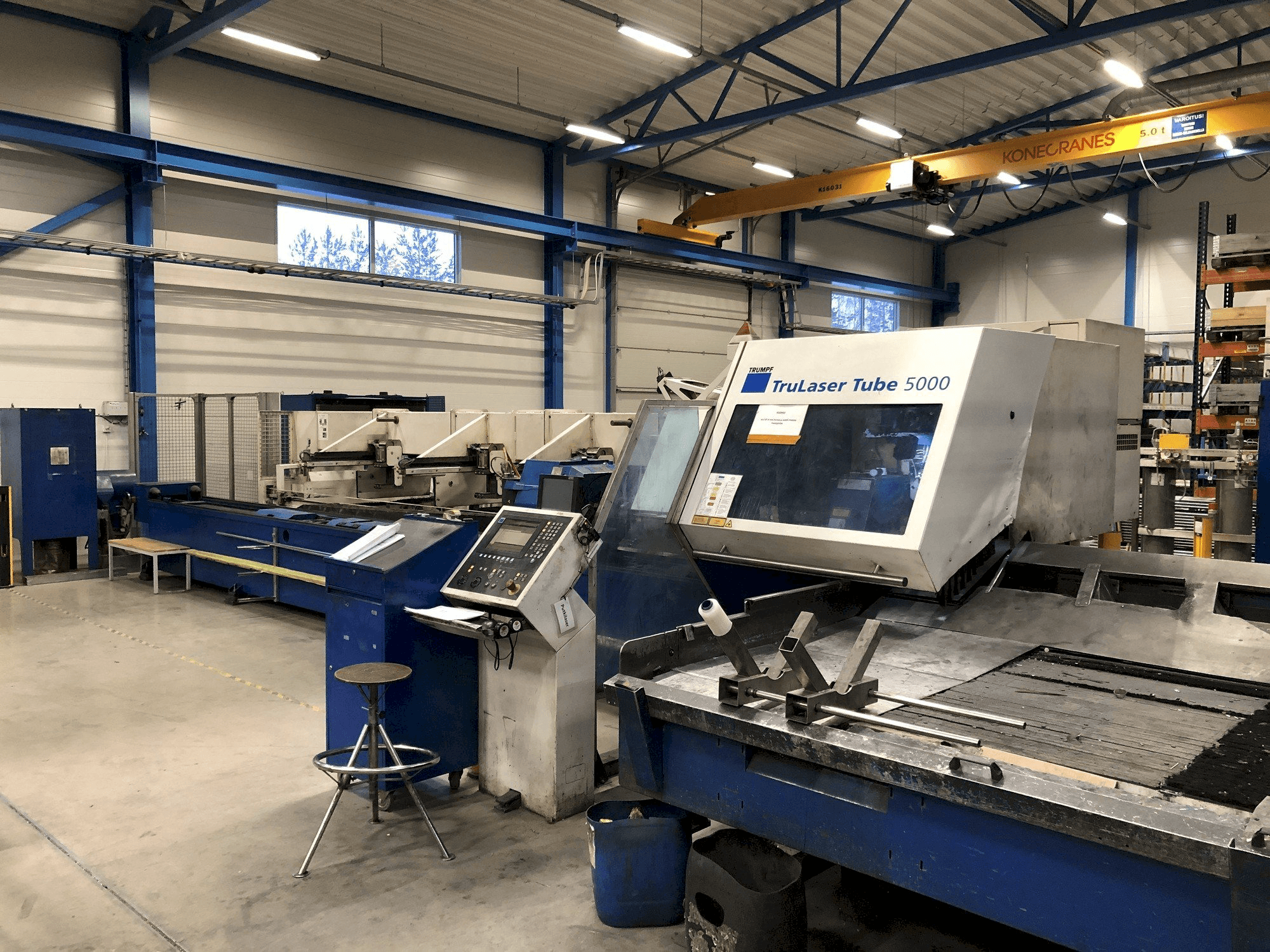Trumpf TruLaser Tube 5000-maskinen framifrån