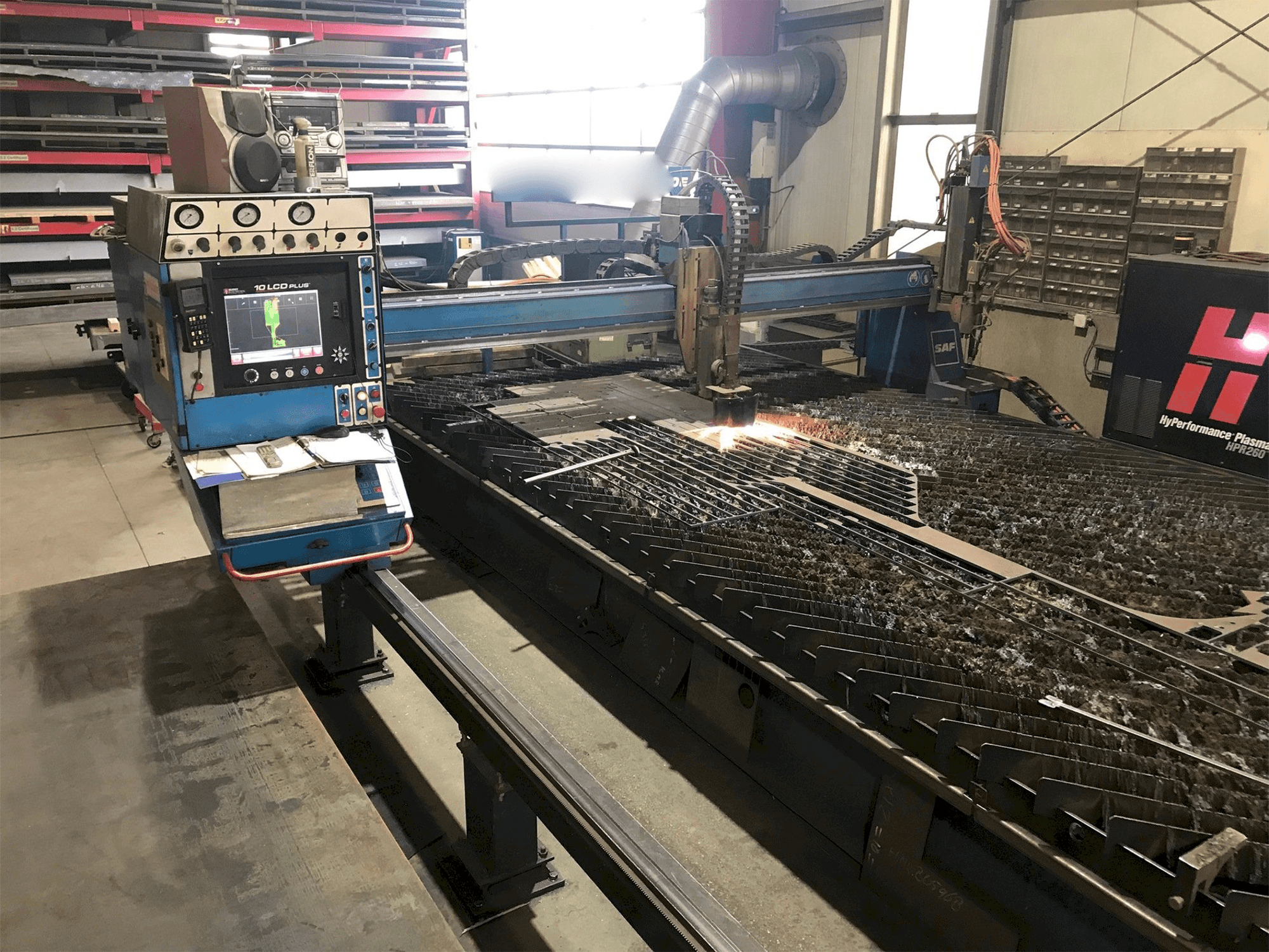 SAF Oxytome B30E-maskinen framifrån