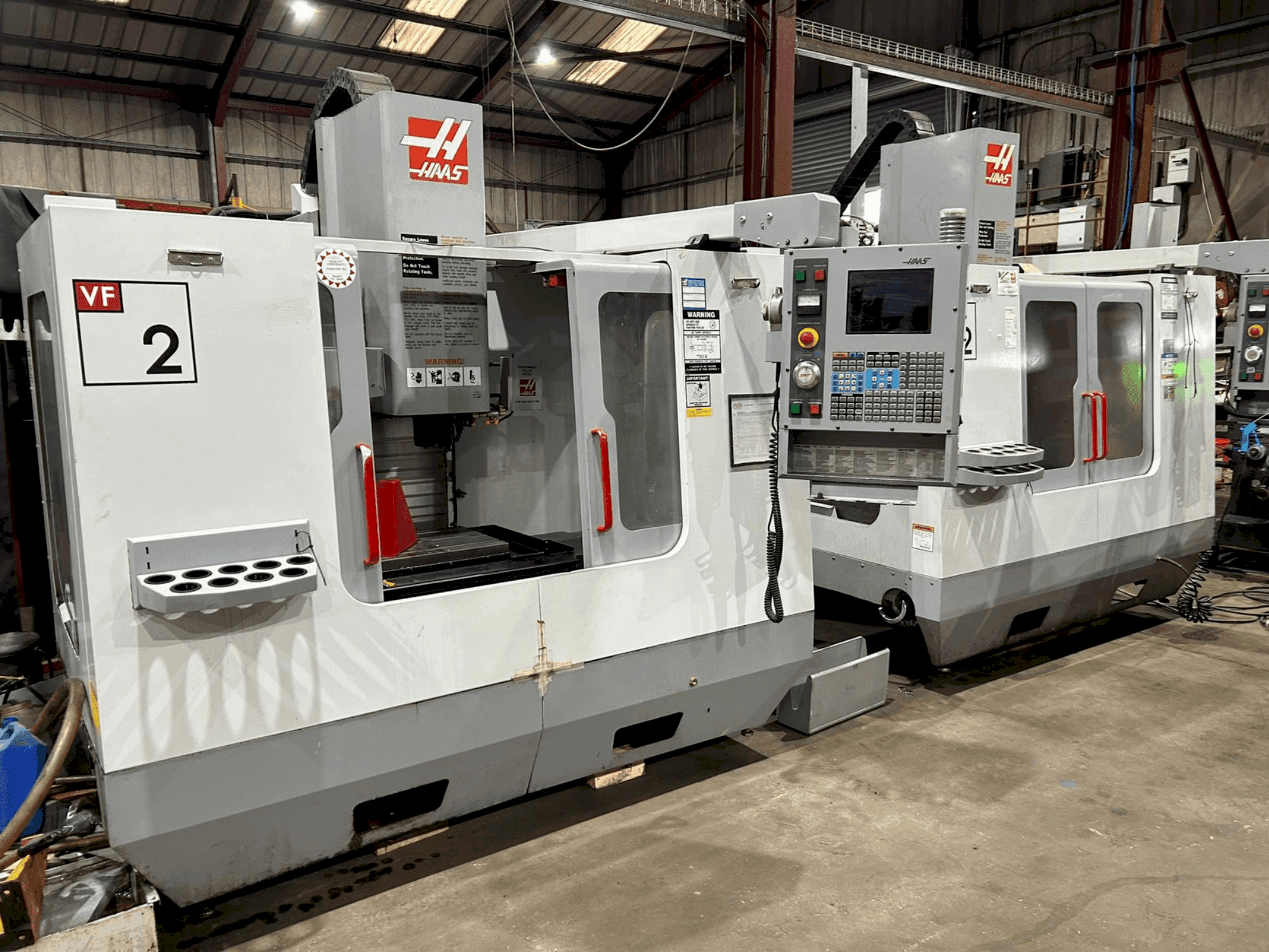 HAAS VF2-maskinen framifrån