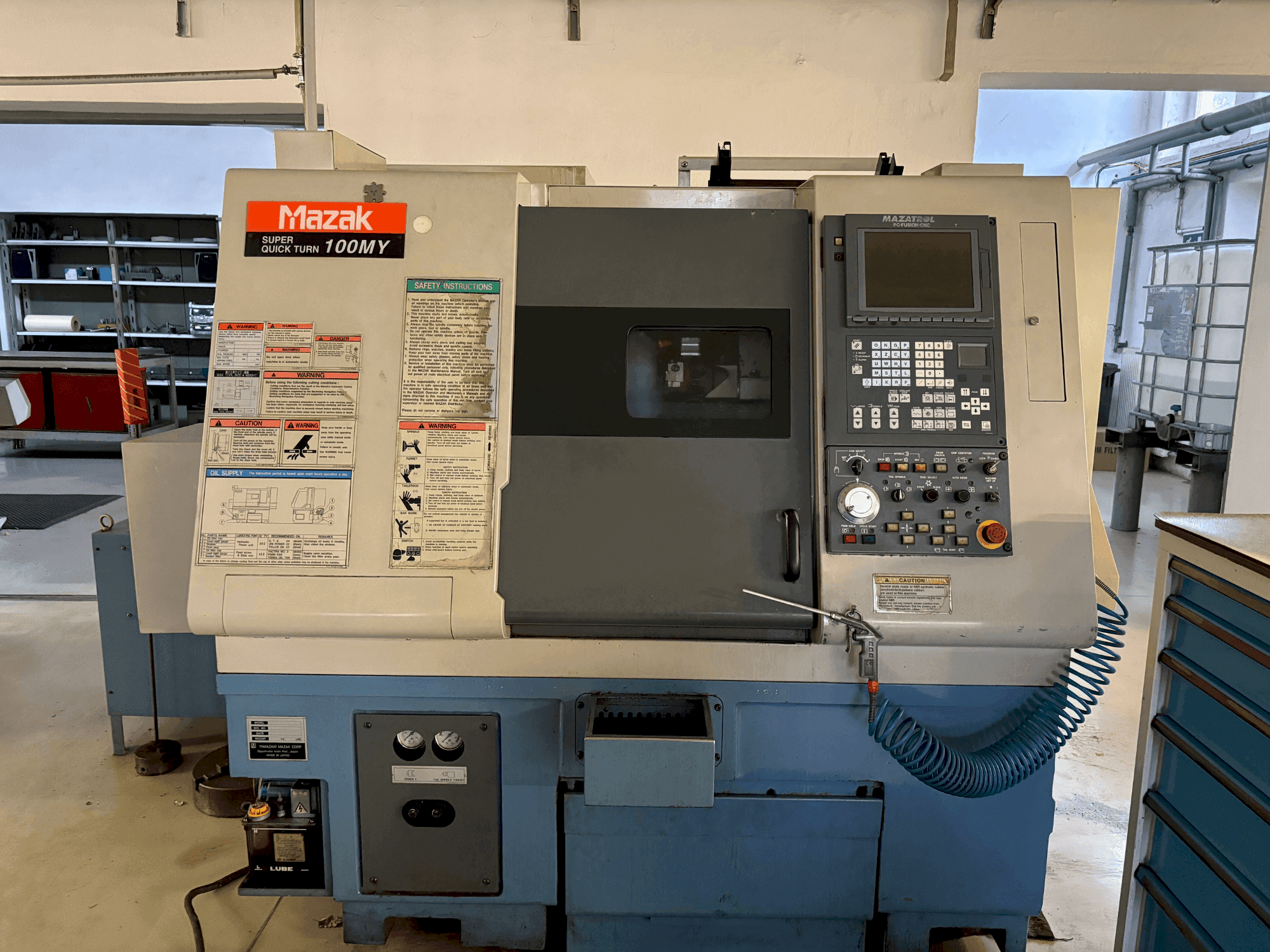 Mazak Super Quick Turn 100 MY-maskinen framifrån