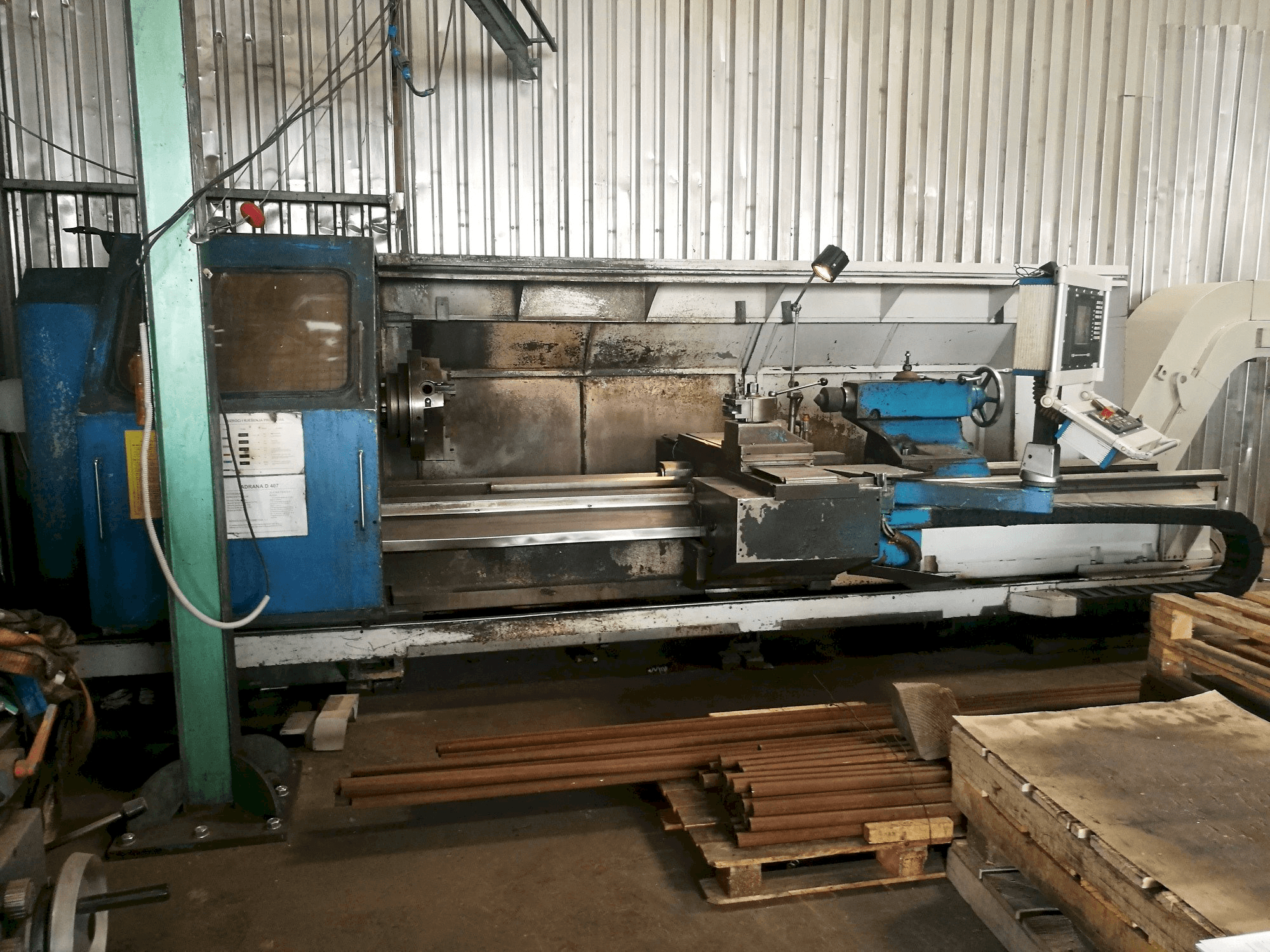 Heidenreich & Harbeck Hamburg 840-maskinen sedd från vänster sida