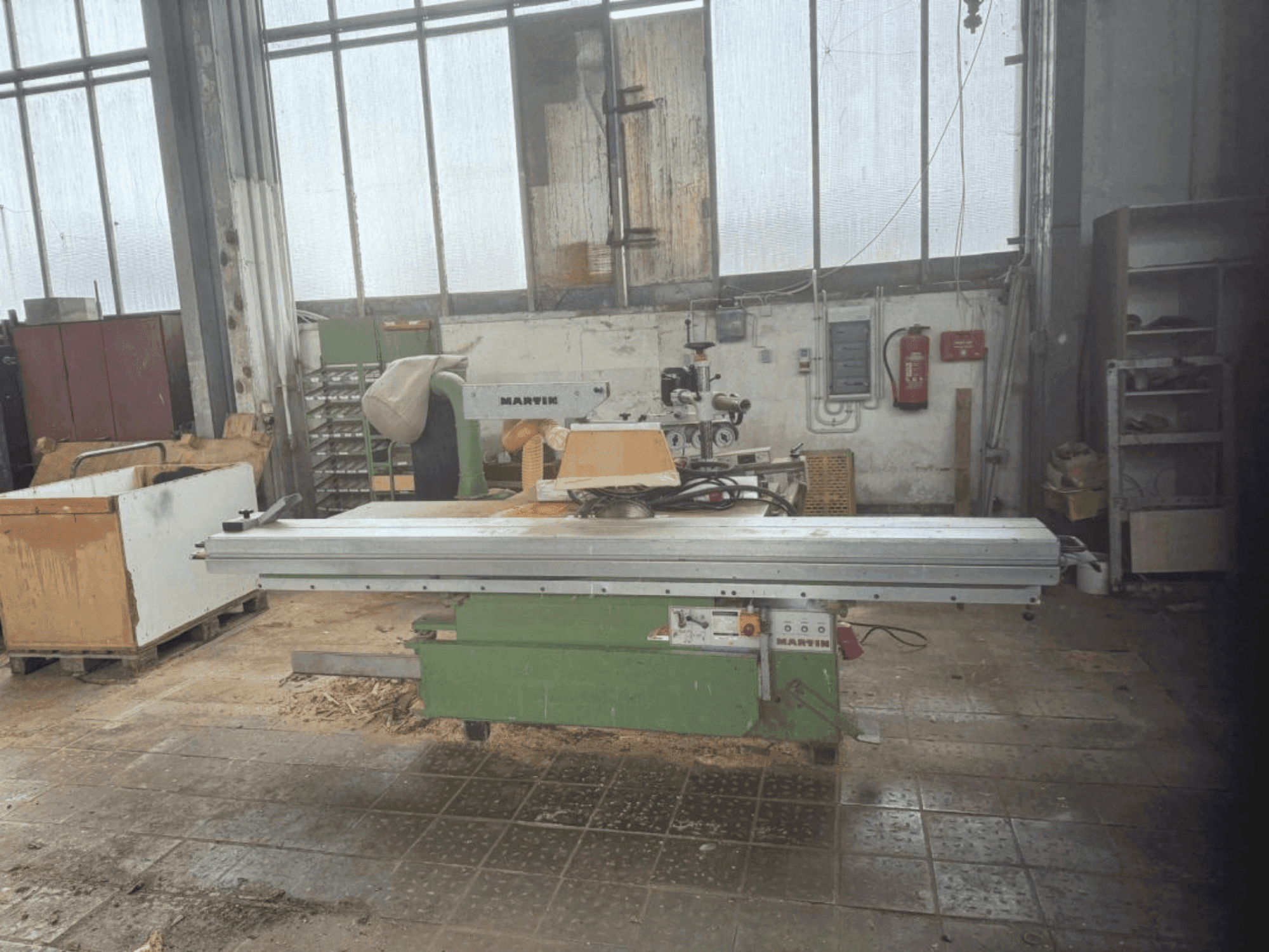 Martin T72-maskinen framifrån