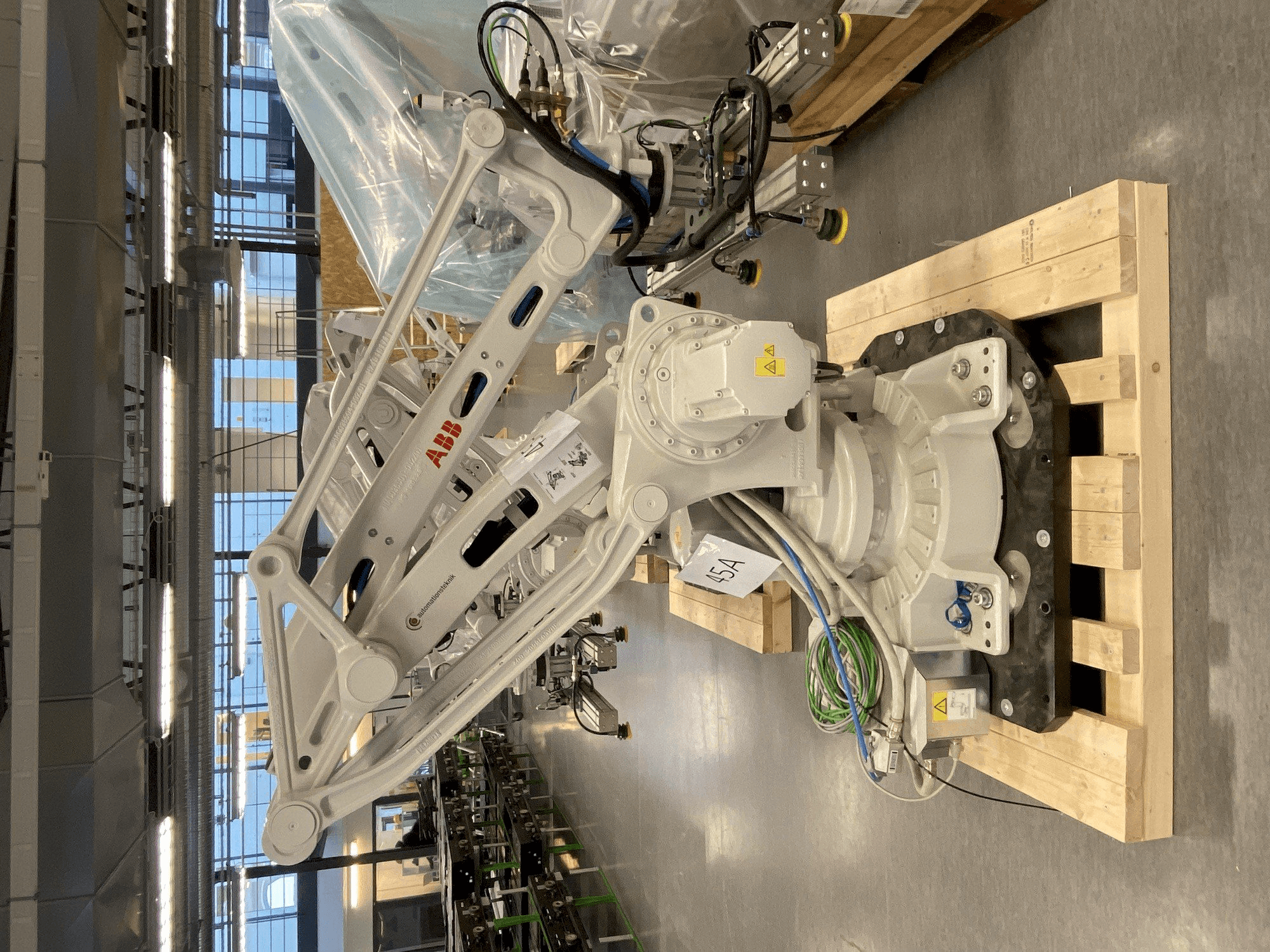 ABB IRB 460-110/2.4-maskinen framifrån