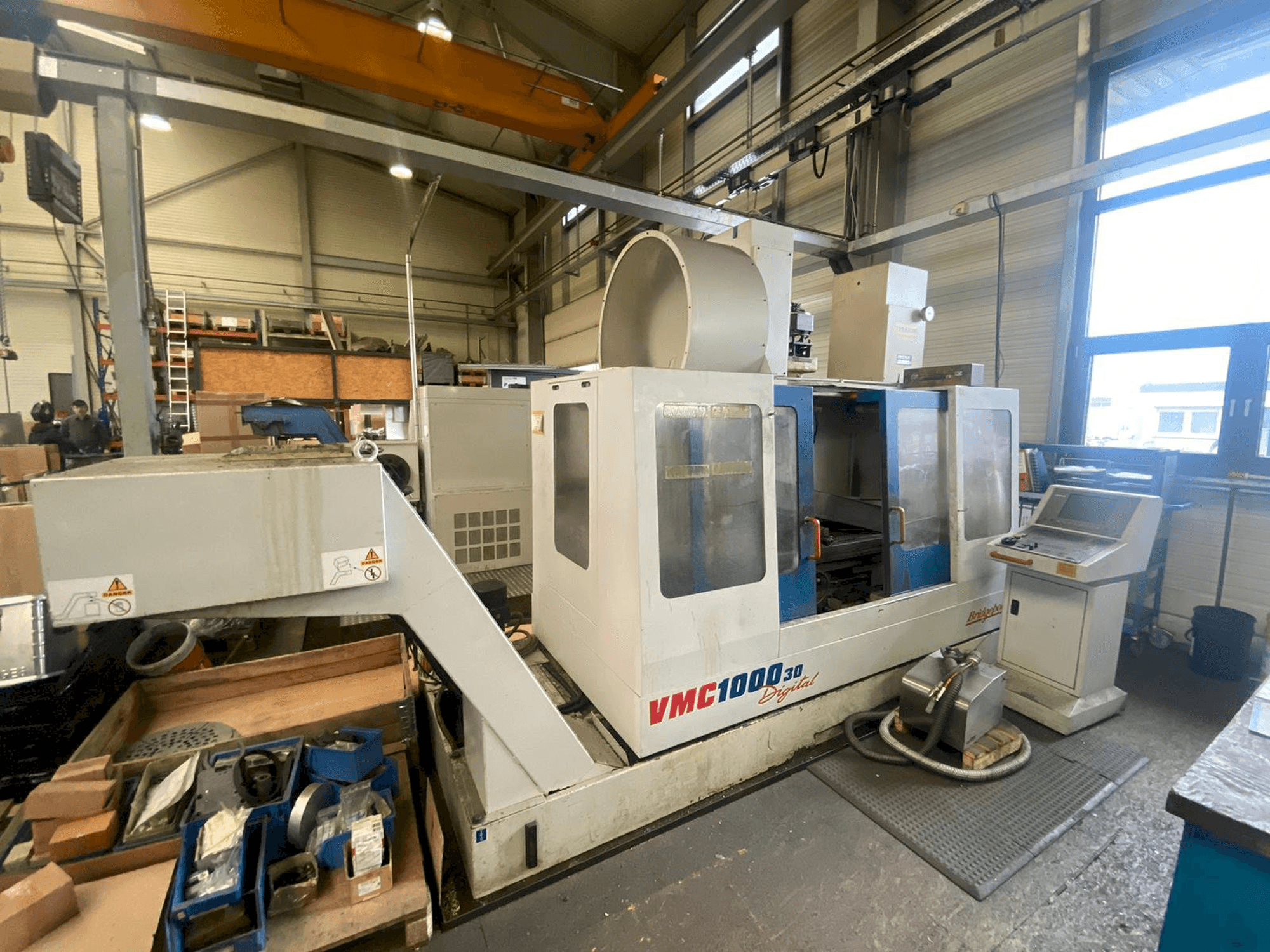 Bridgeport VMC 1000/30-maskinen framifrån