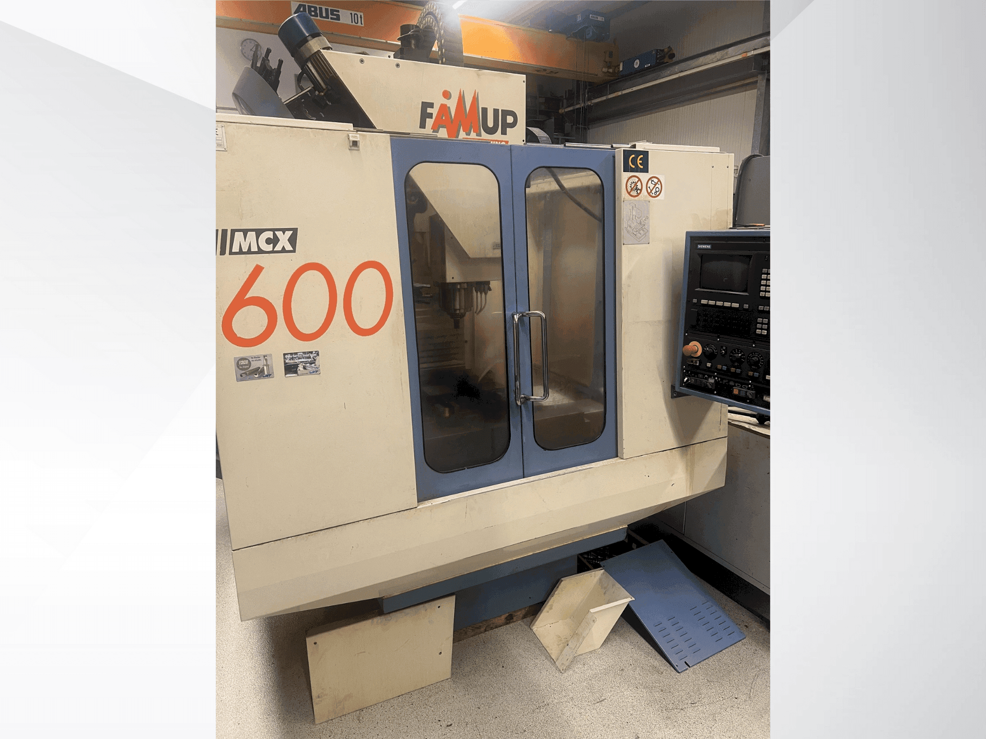 FAMUP MCX 600-maskinen framifrån