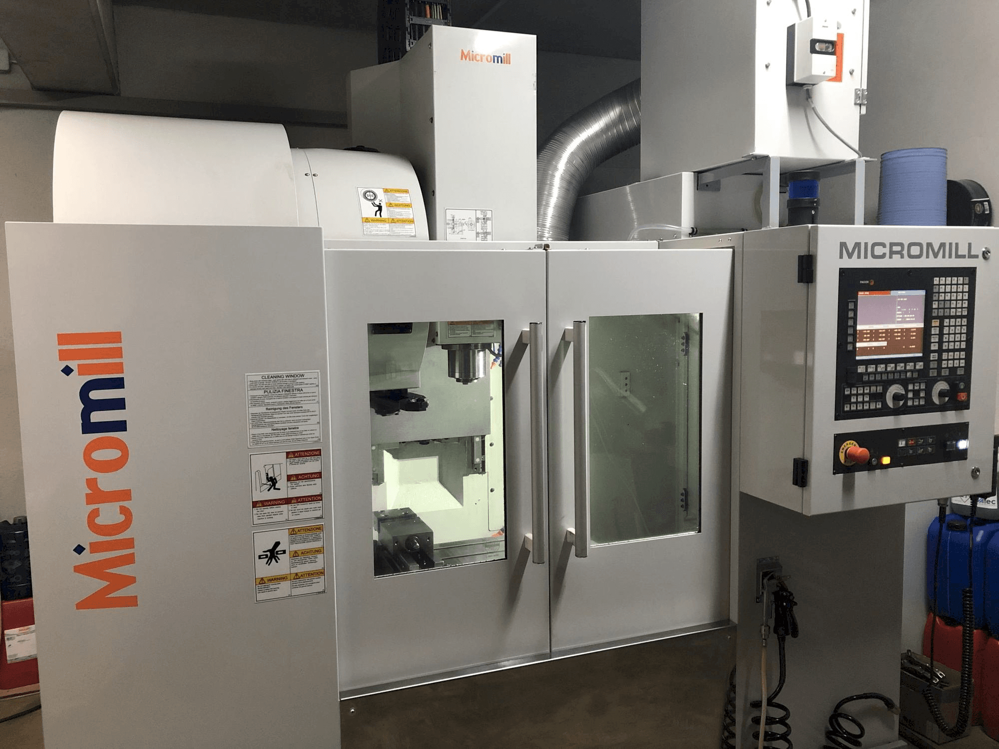 Micromill MM 430-maskinen framifrån