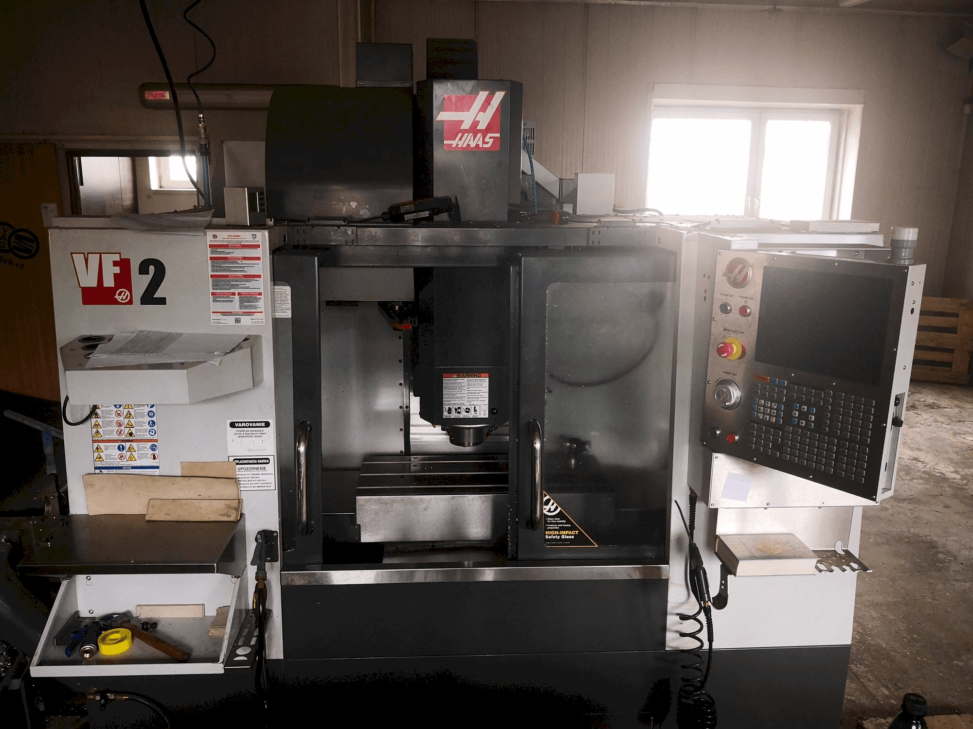HAAS VF-2-maskinen framifrån
