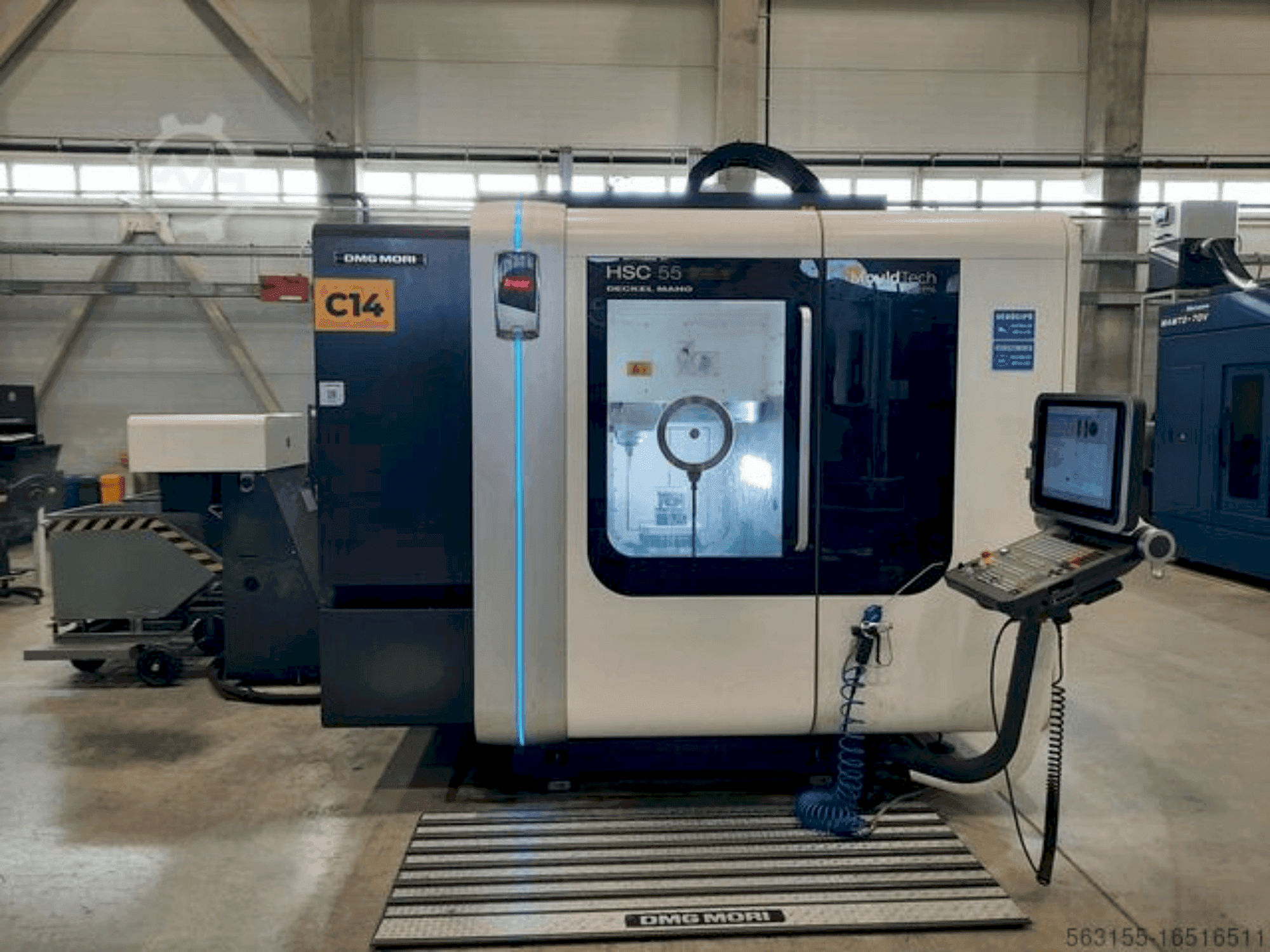 DMG MORI HSC 55 linear-maskinen framifrån