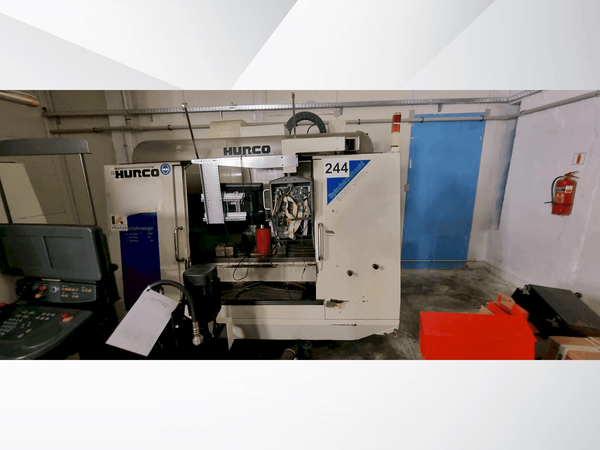 Hurco VM2-maskinen framifrån