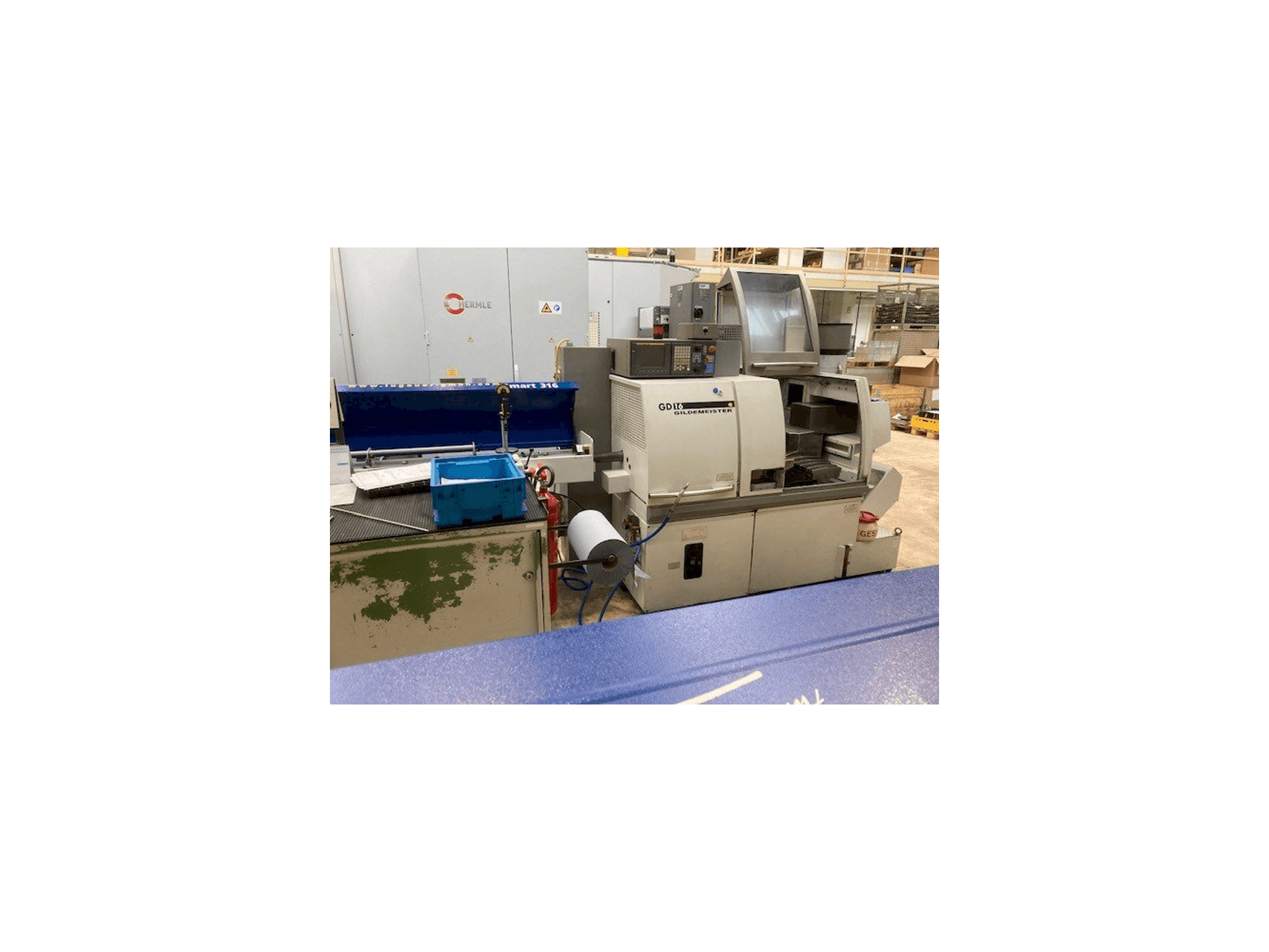 Gildemeister GD 16-maskinen framifrån