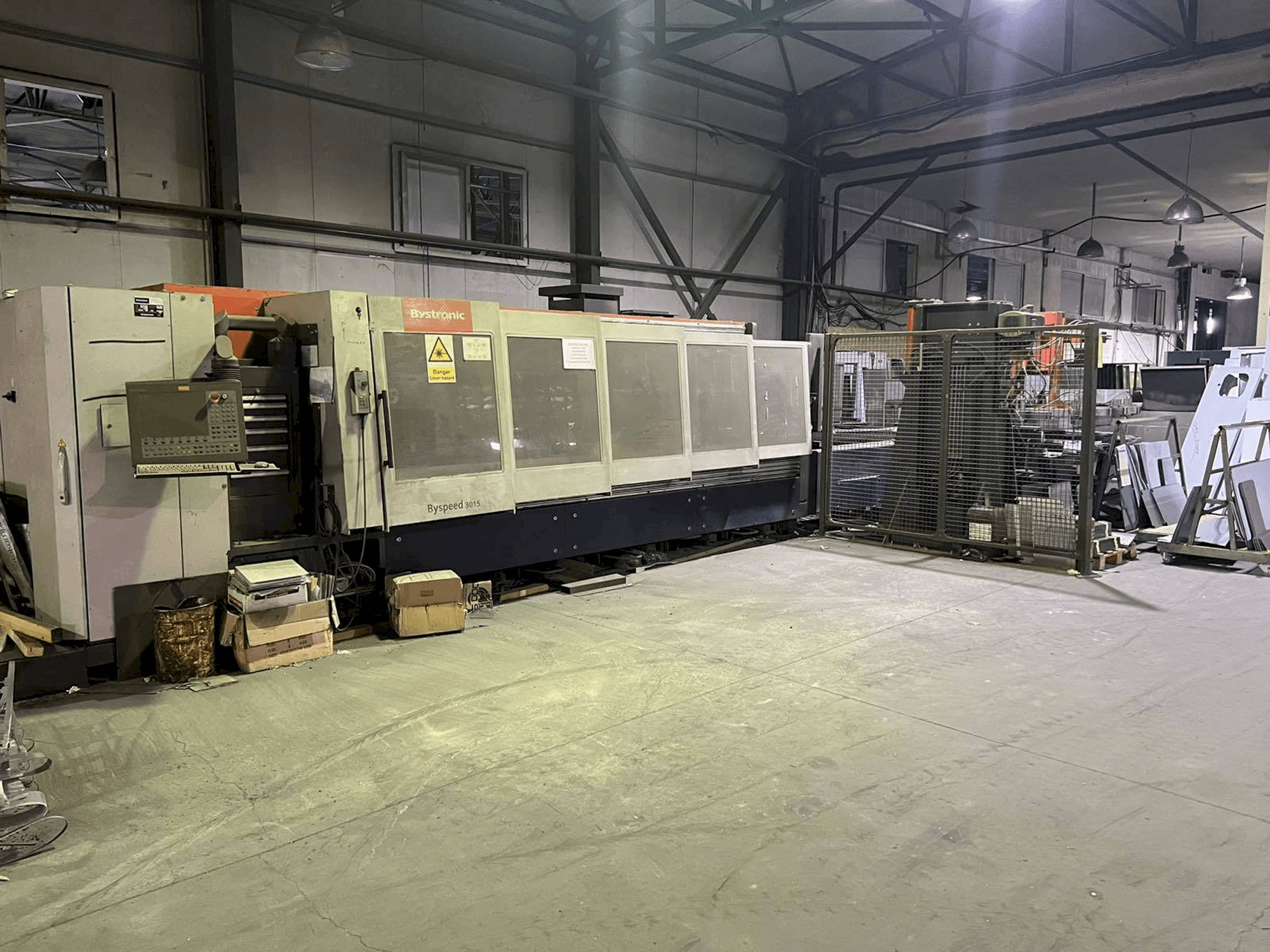 Bystronic Byspeed 3015-maskinen framifrån