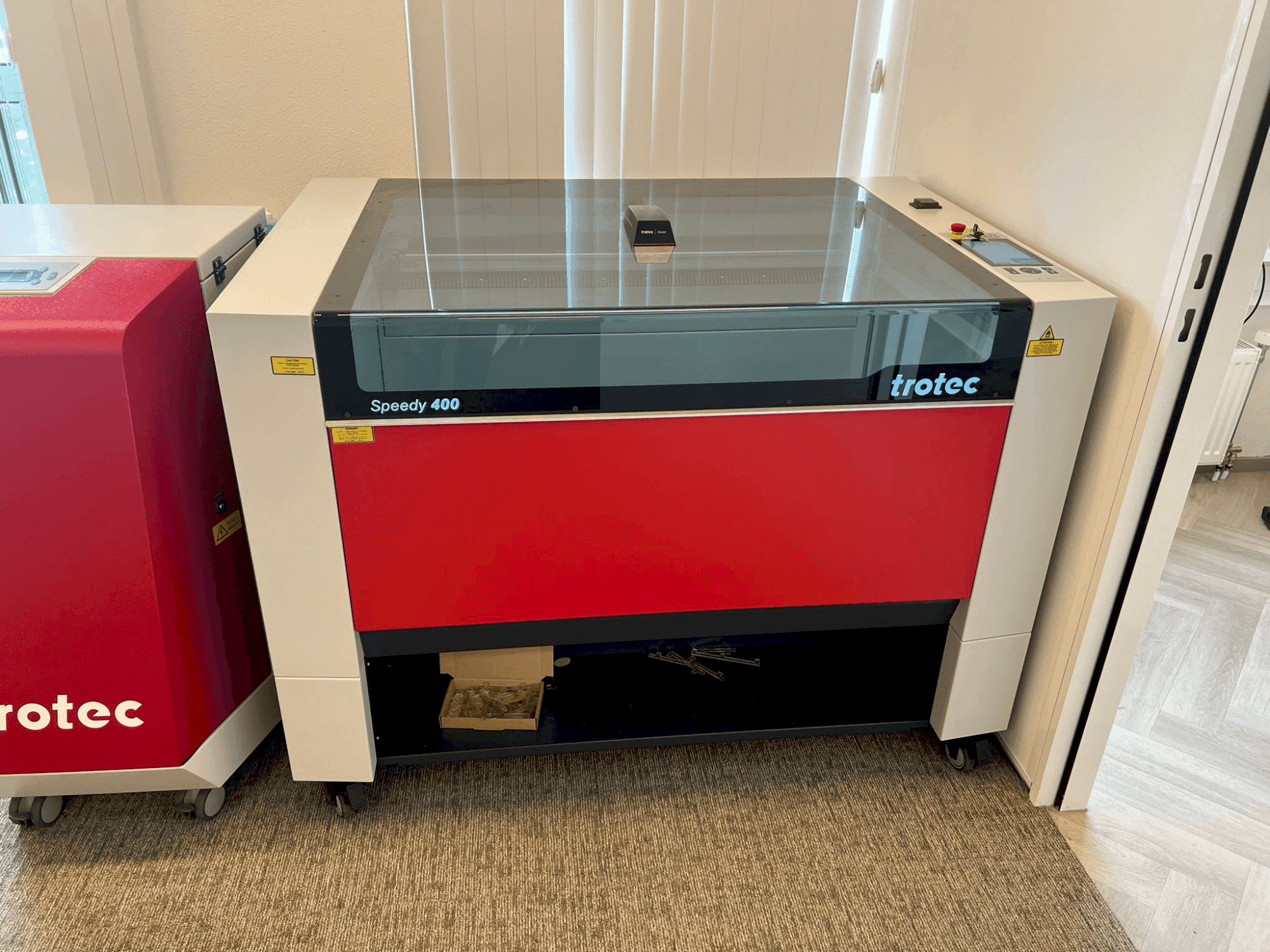 Trotec Speedy 400-maskinen framifrån