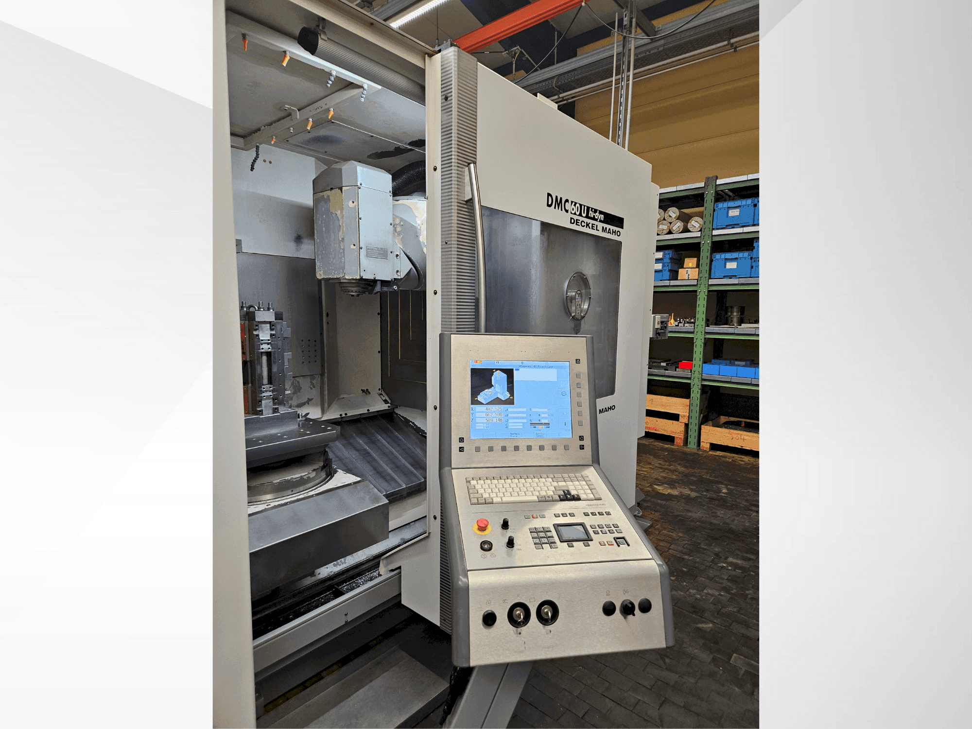 DMG DECKEL MAHO DMC 60U RS5-maskinen framifrån