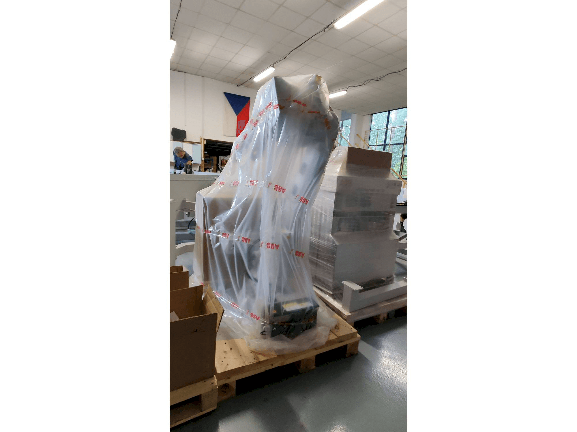 ABB IRB 4600-maskinen framifrån