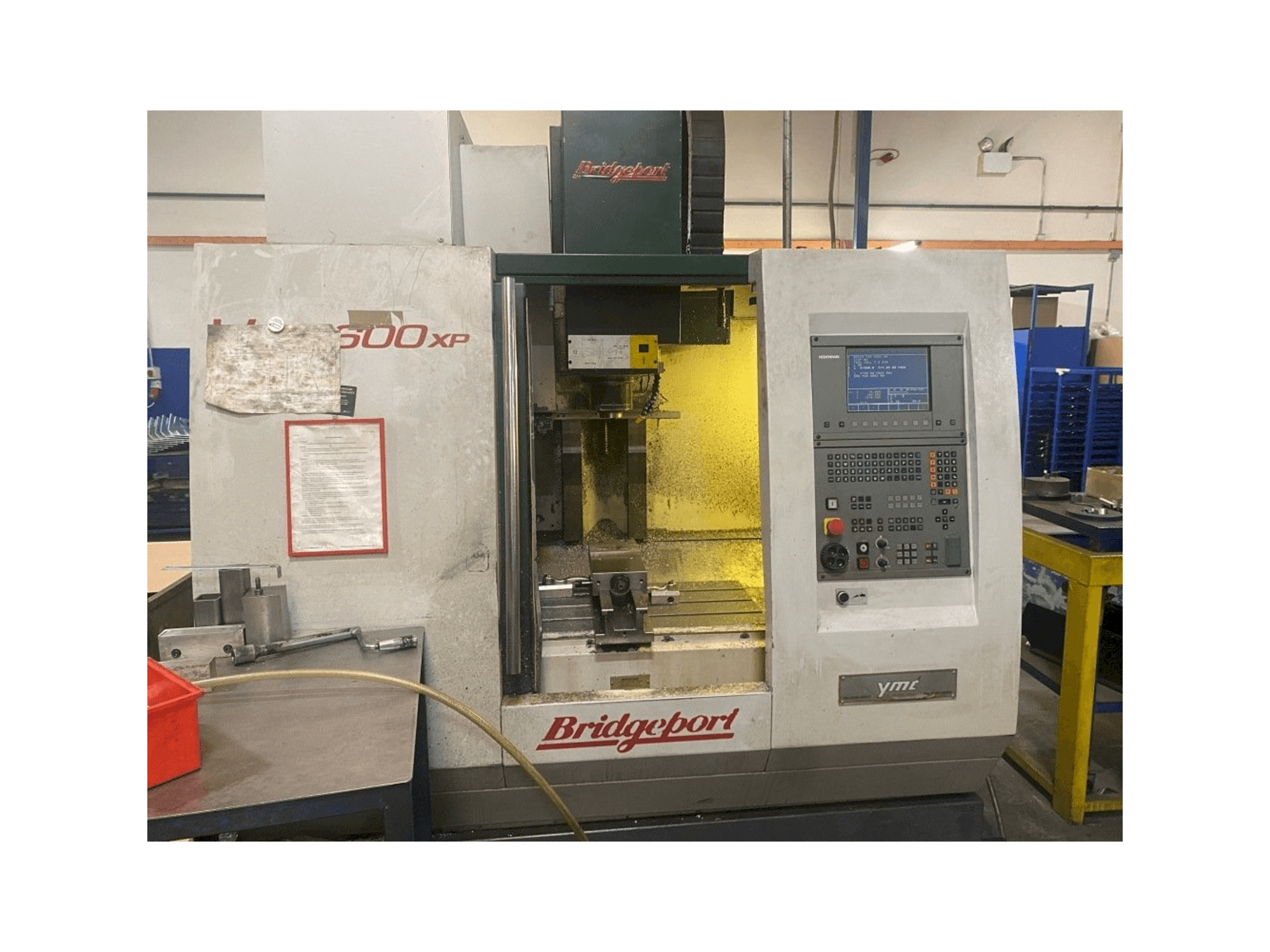 Bridgeport VMC 600XP-maskinen framifrån