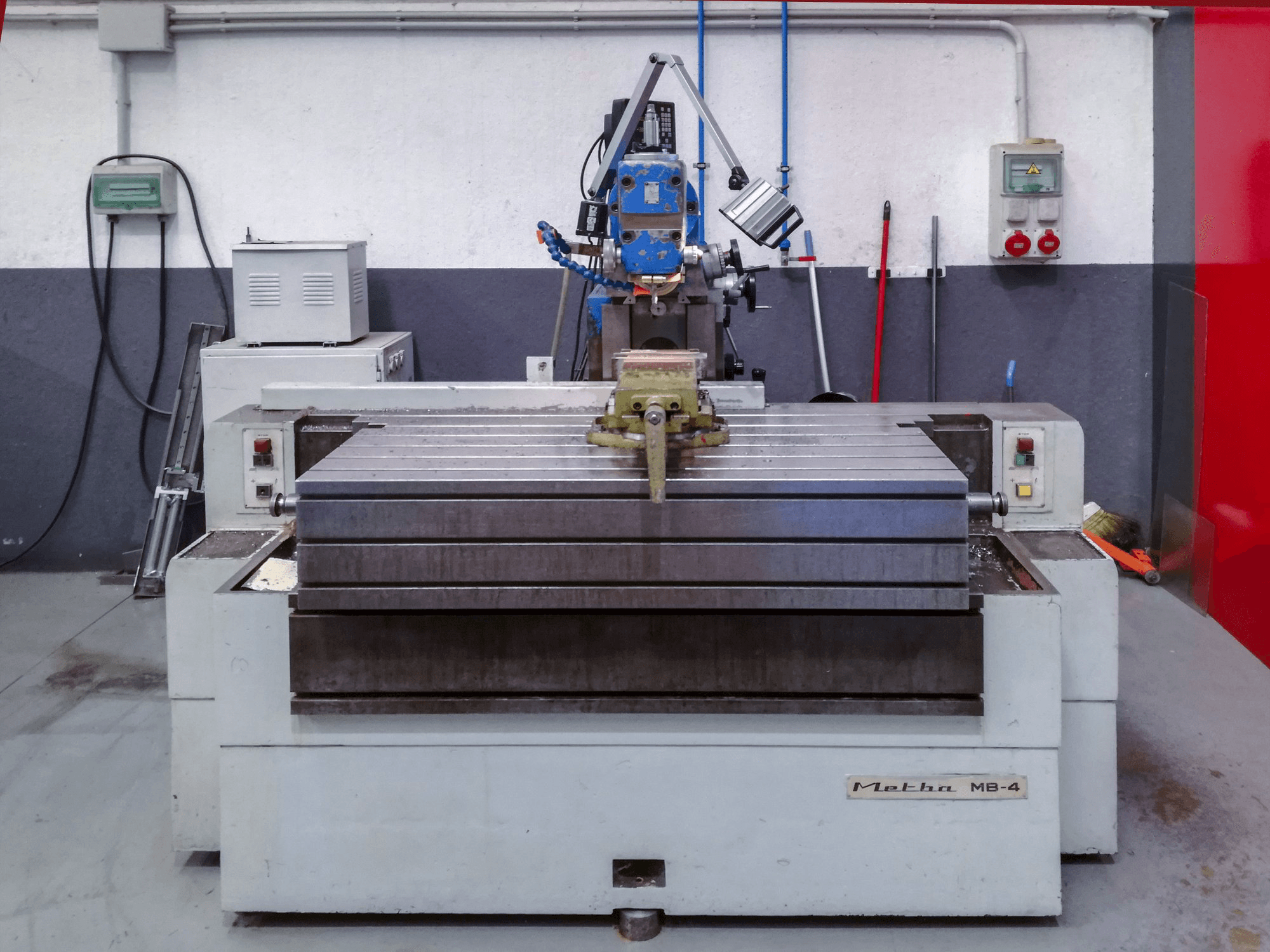 Metba-maskinen framifrånMB-4