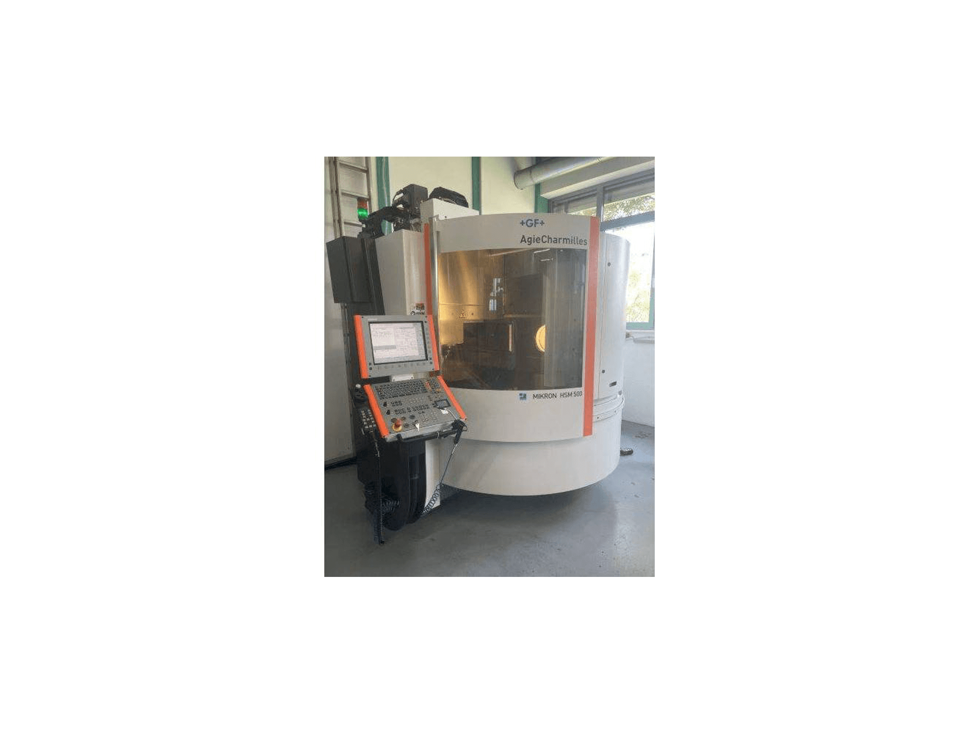 MIKRON HSM 500-maskinen framifrån