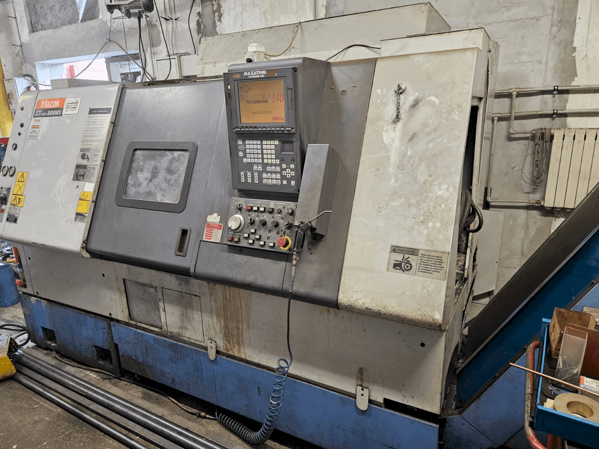 Mazak SQT 200 MS-maskinen framifrån