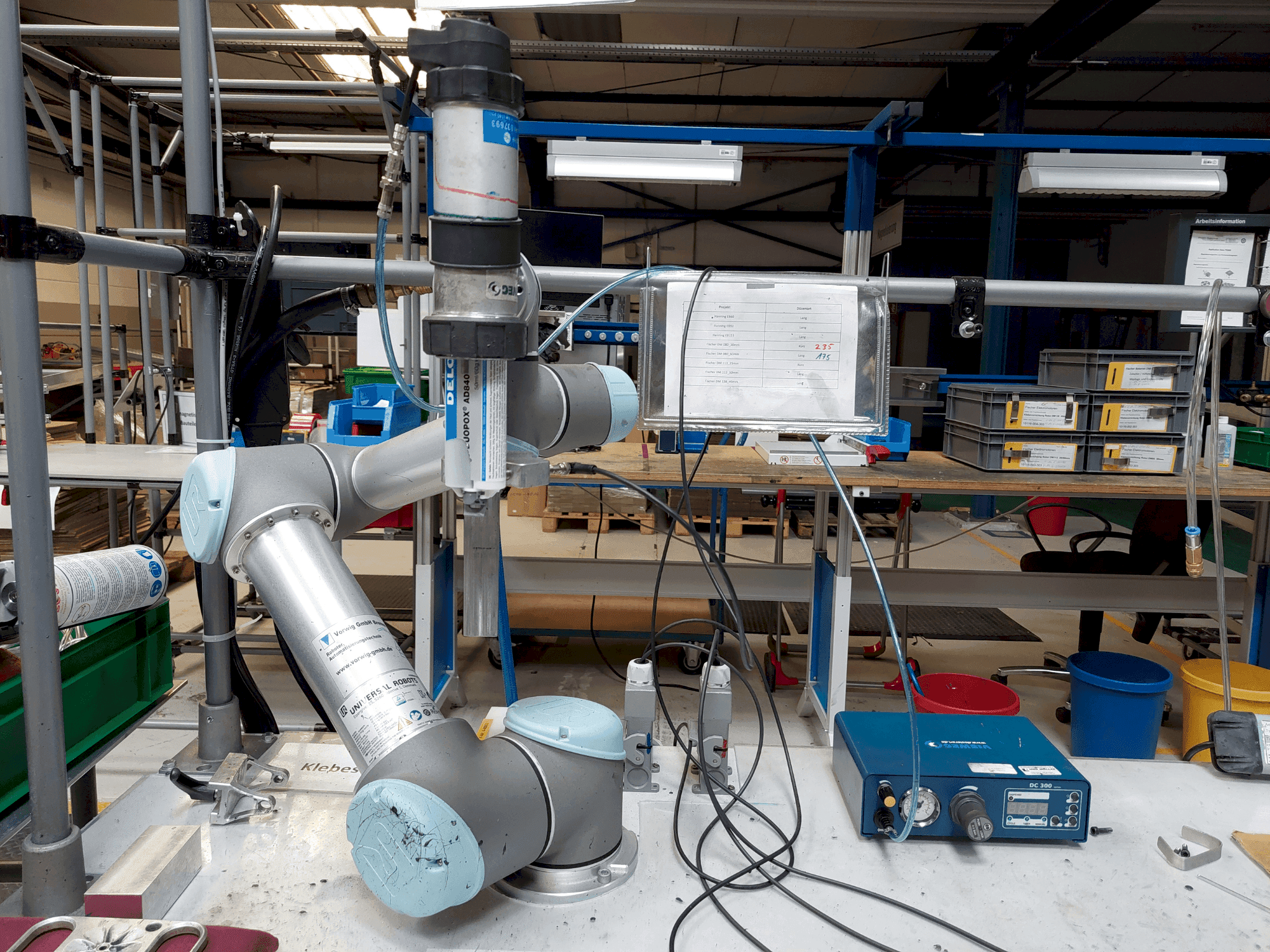 Universal Robots UR5-maskinen framifrån