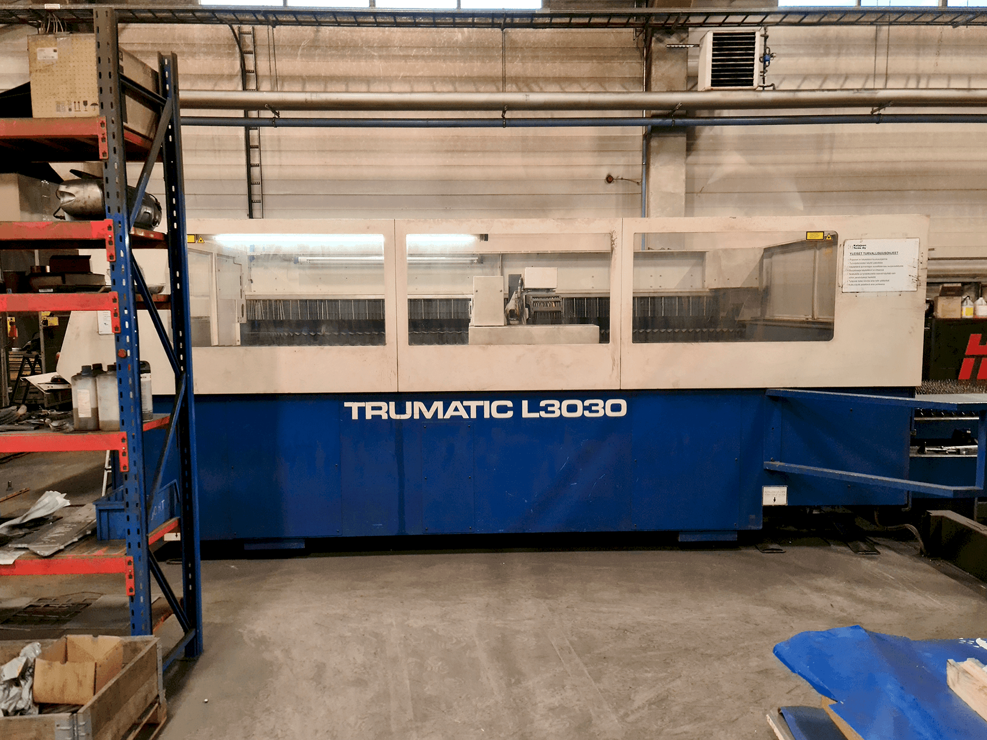 Trumpf Trumatic L3030 4kW-maskinen framifrån