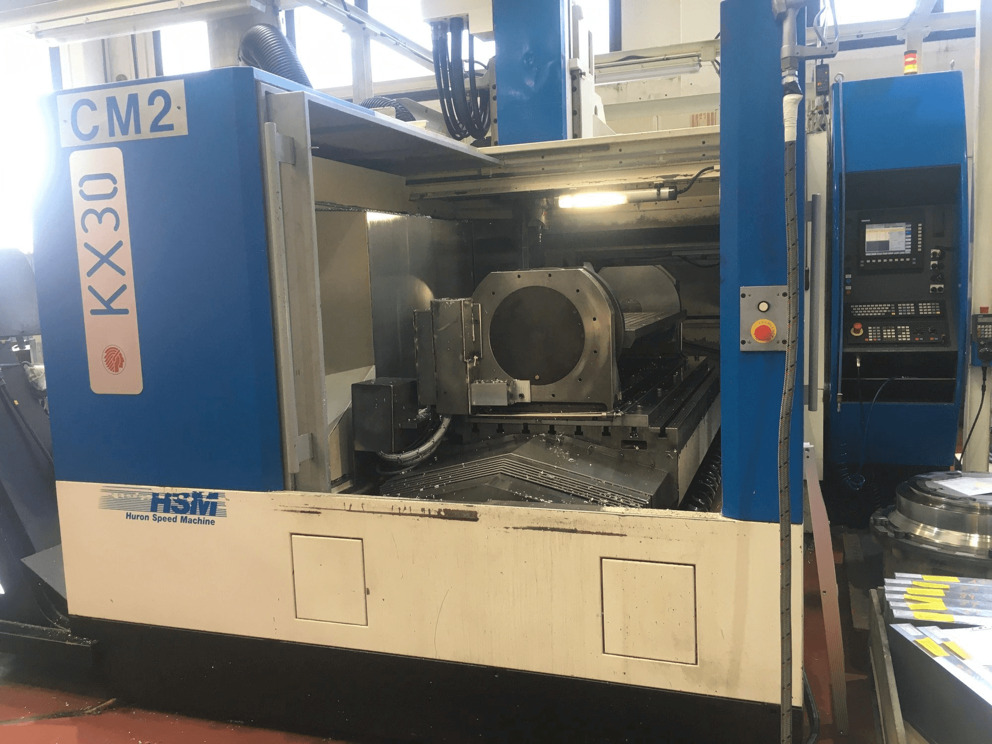 Huron KX30-maskinen framifrån