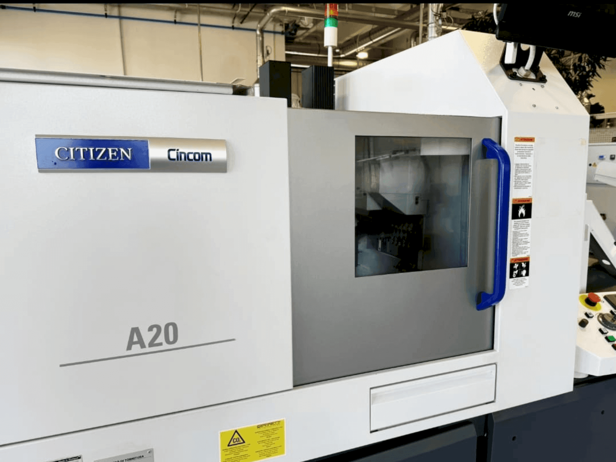 Citizen Cincom A20-maskinen framifrån