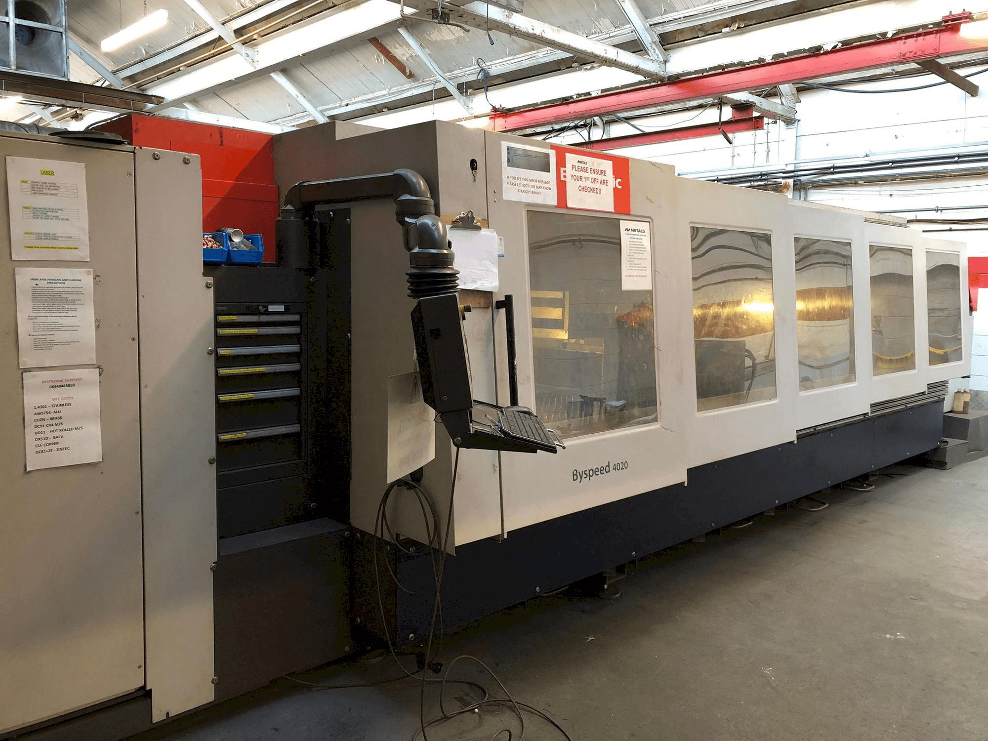 Bystronic BySpeed 4020-maskinen framifrån
